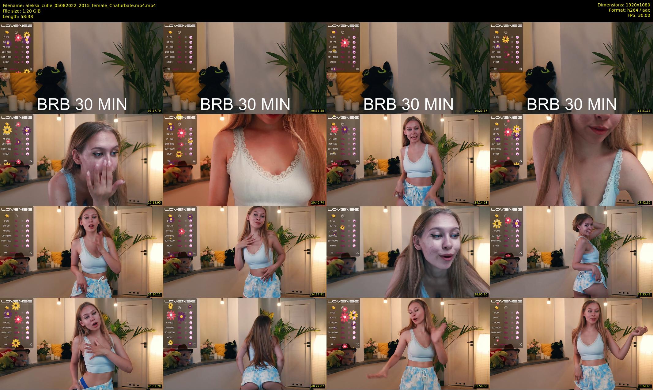 aleksa_cutie — 59 minute Chaturbate female cam show recording, 1080p, Aug 5, 2022