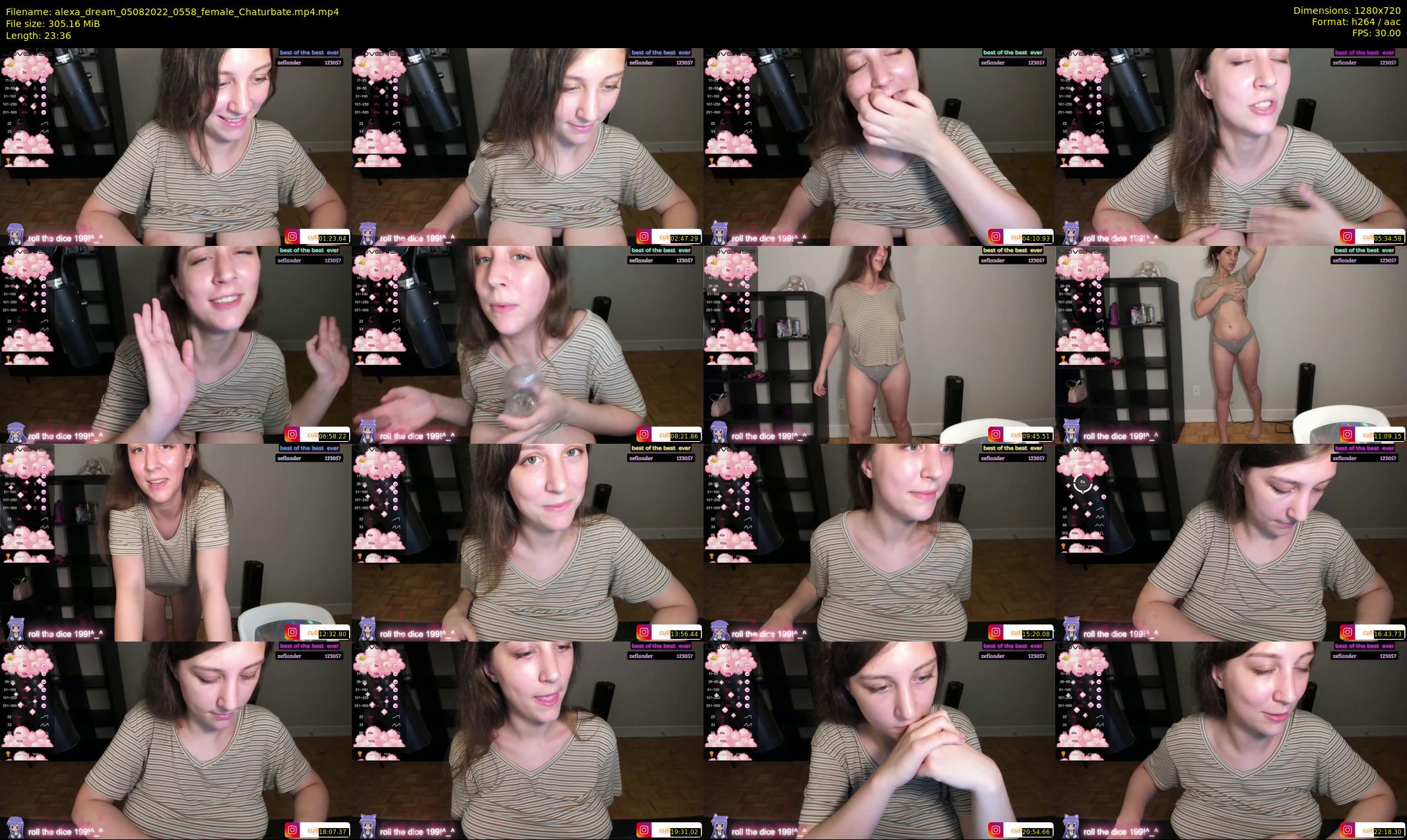 alexa_dream — 24 minute Chaturbate female cam show recording, 720p, Aug 5, 2022