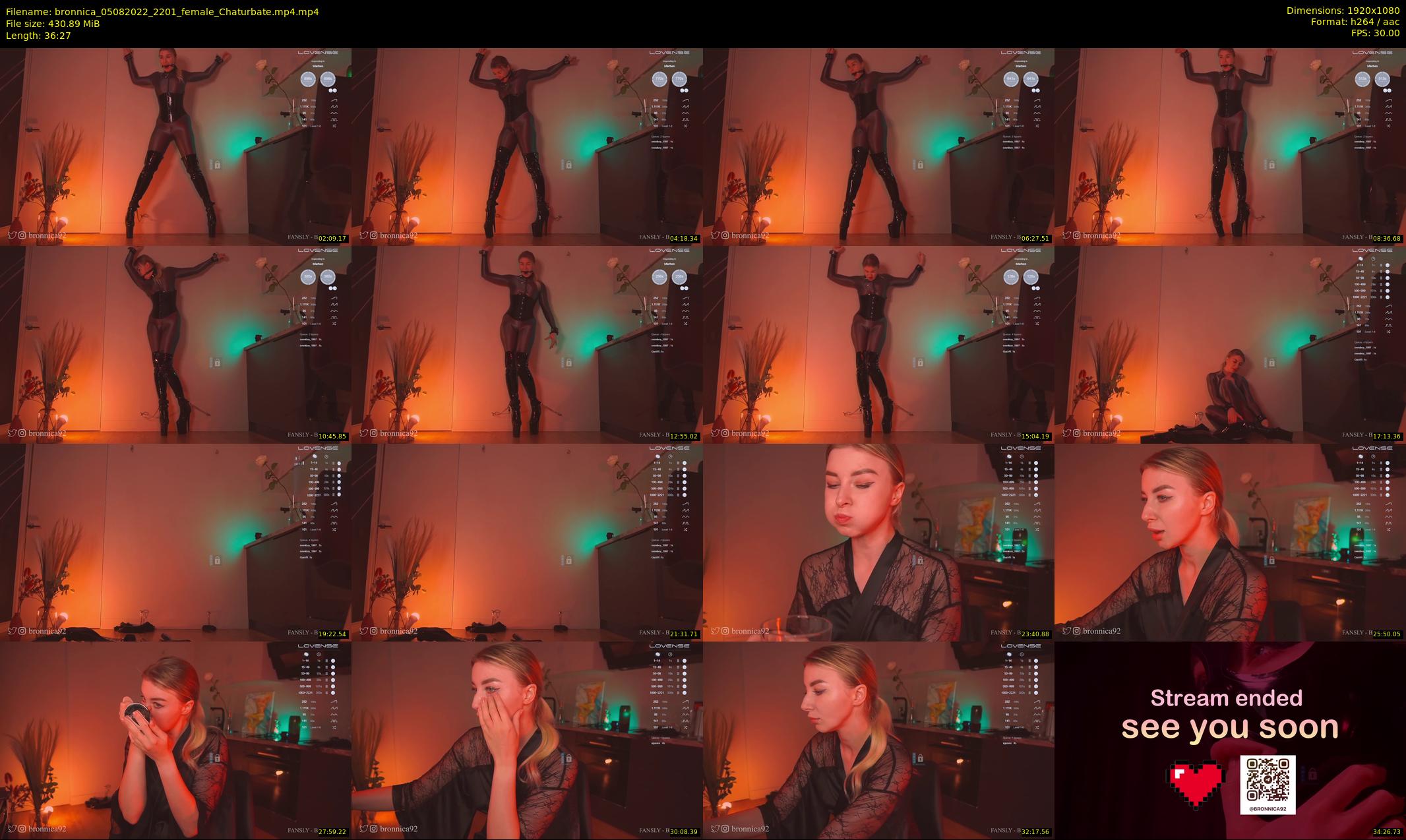 bronnica — 37 minute Chaturbate female cam show recording, 1080p, Aug 5, 2022