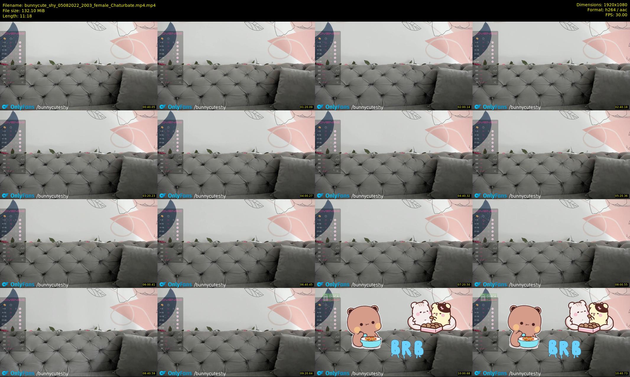 bunnycute_shy — 12 minute Chaturbate female cam show recording, 1080p, Aug 5, 2022