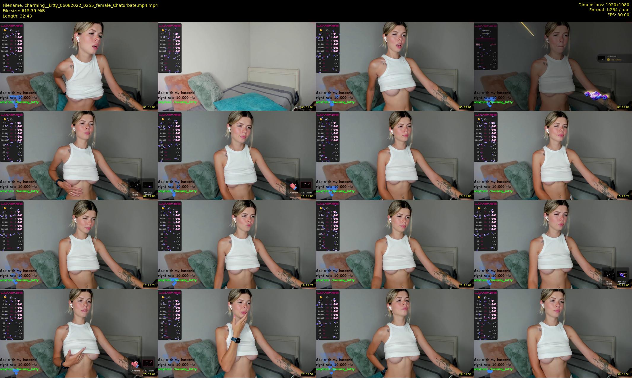 charming__kitty — 33 minute Chaturbate female cam show recording, 1080p, Aug 6, 2022