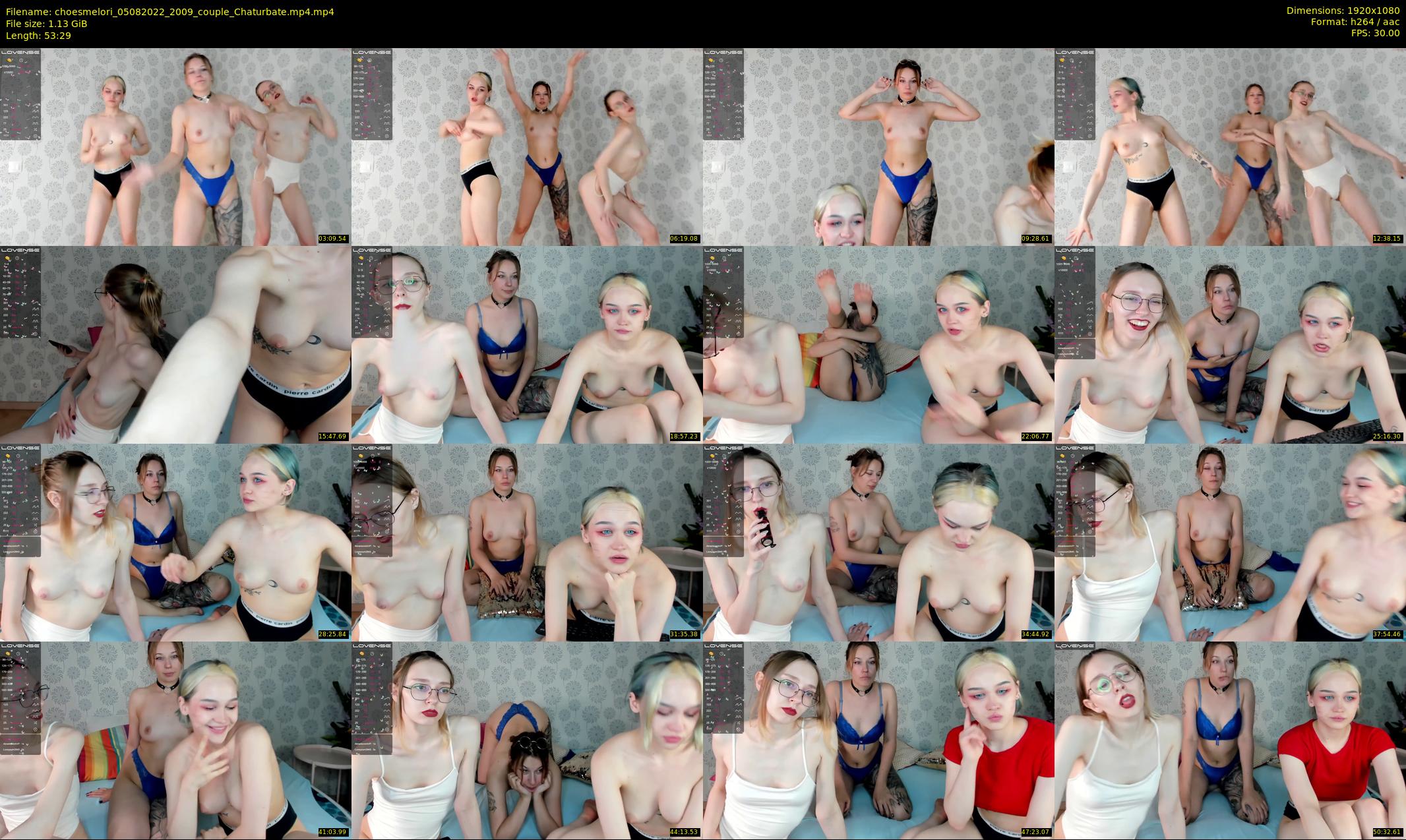 choesmelori — 54 minute Chaturbate couple cam show recording, 1080p, Aug 5, 2022