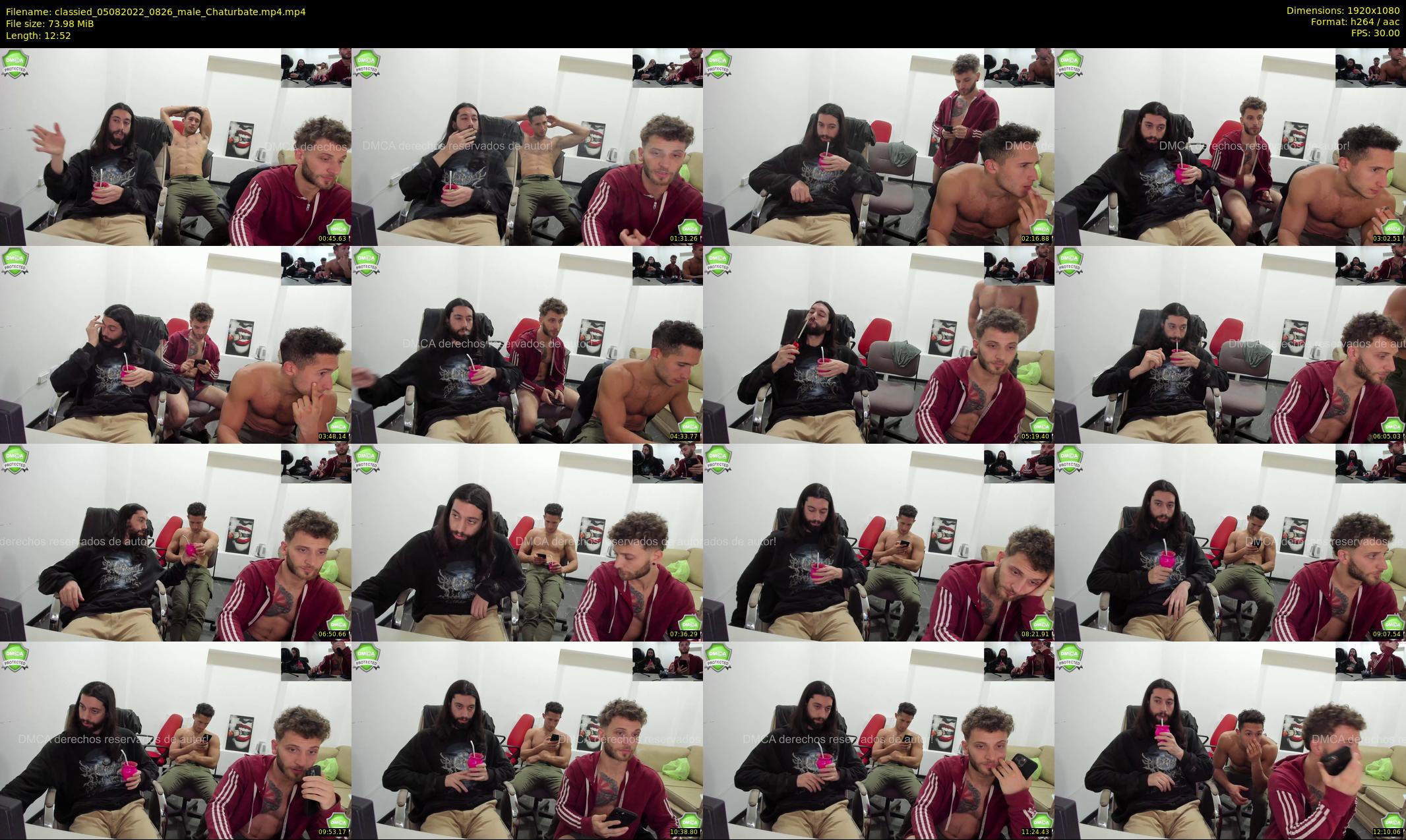 classied — 13 minute Chaturbate male cam show recording, 1080p, Aug 5, 2022