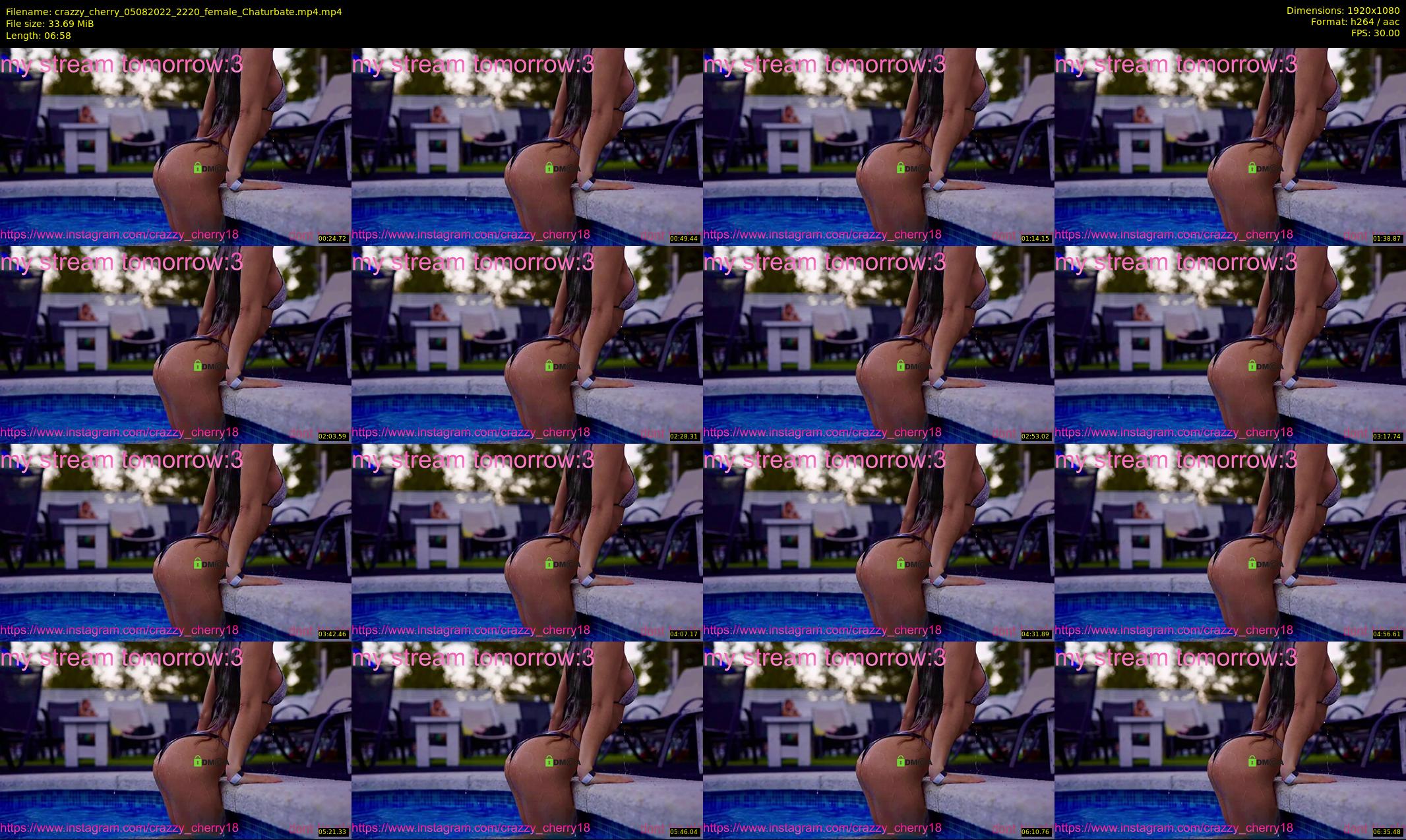 crazzy_cherry — 7 minute Chaturbate female cam show recording, 1080p, Aug 5, 2022