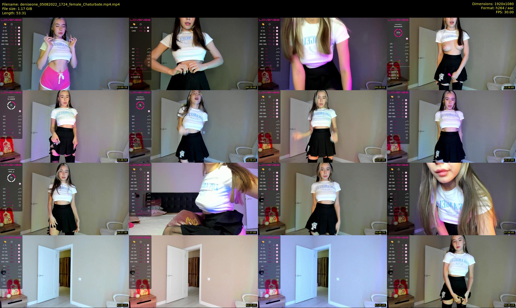 deniseone — 54 minute Chaturbate female cam show recording, 1080p, Aug 5, 2022