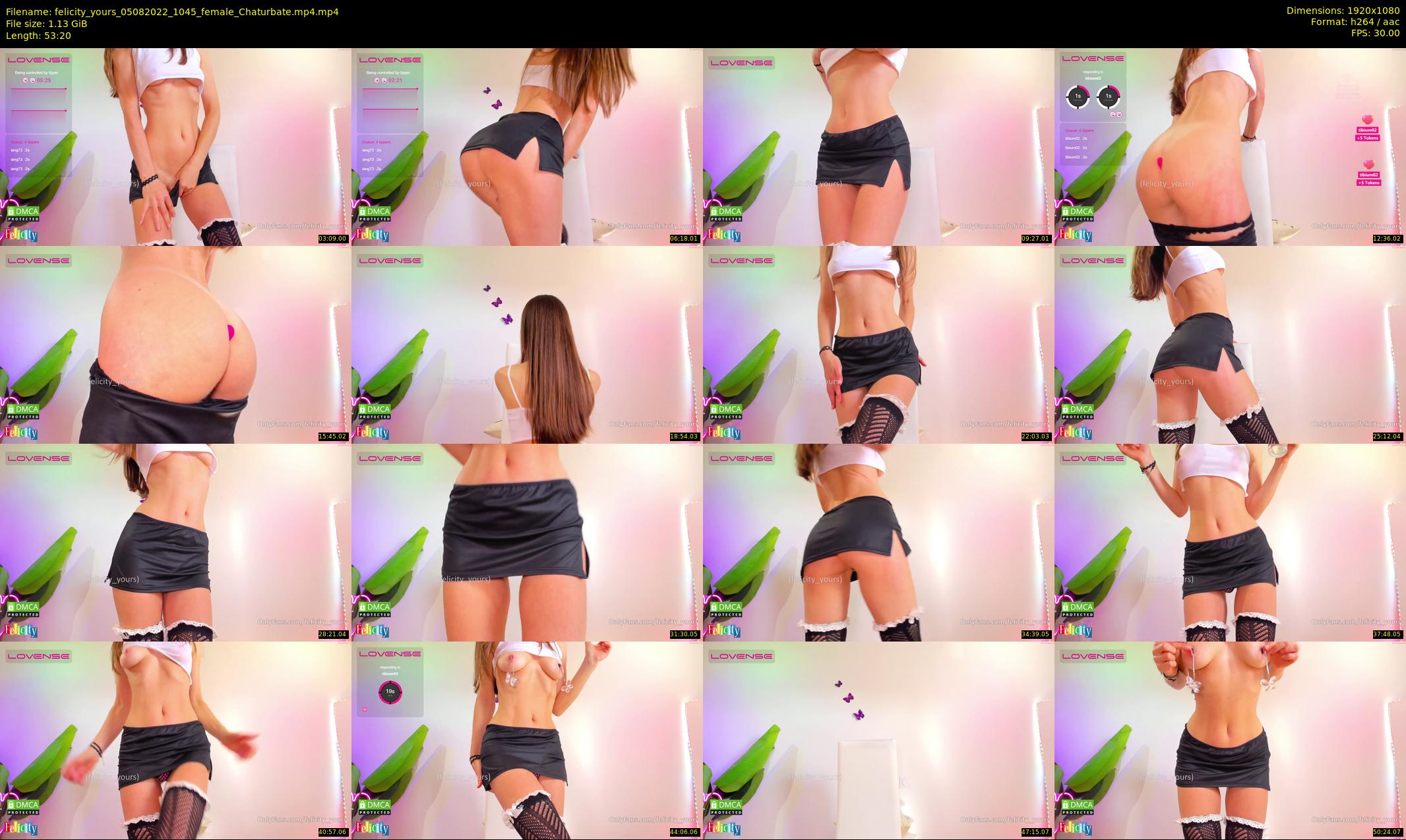 felicity_yours — 54 minute Chaturbate female cam show recording, 1080p, Aug 5, 2022