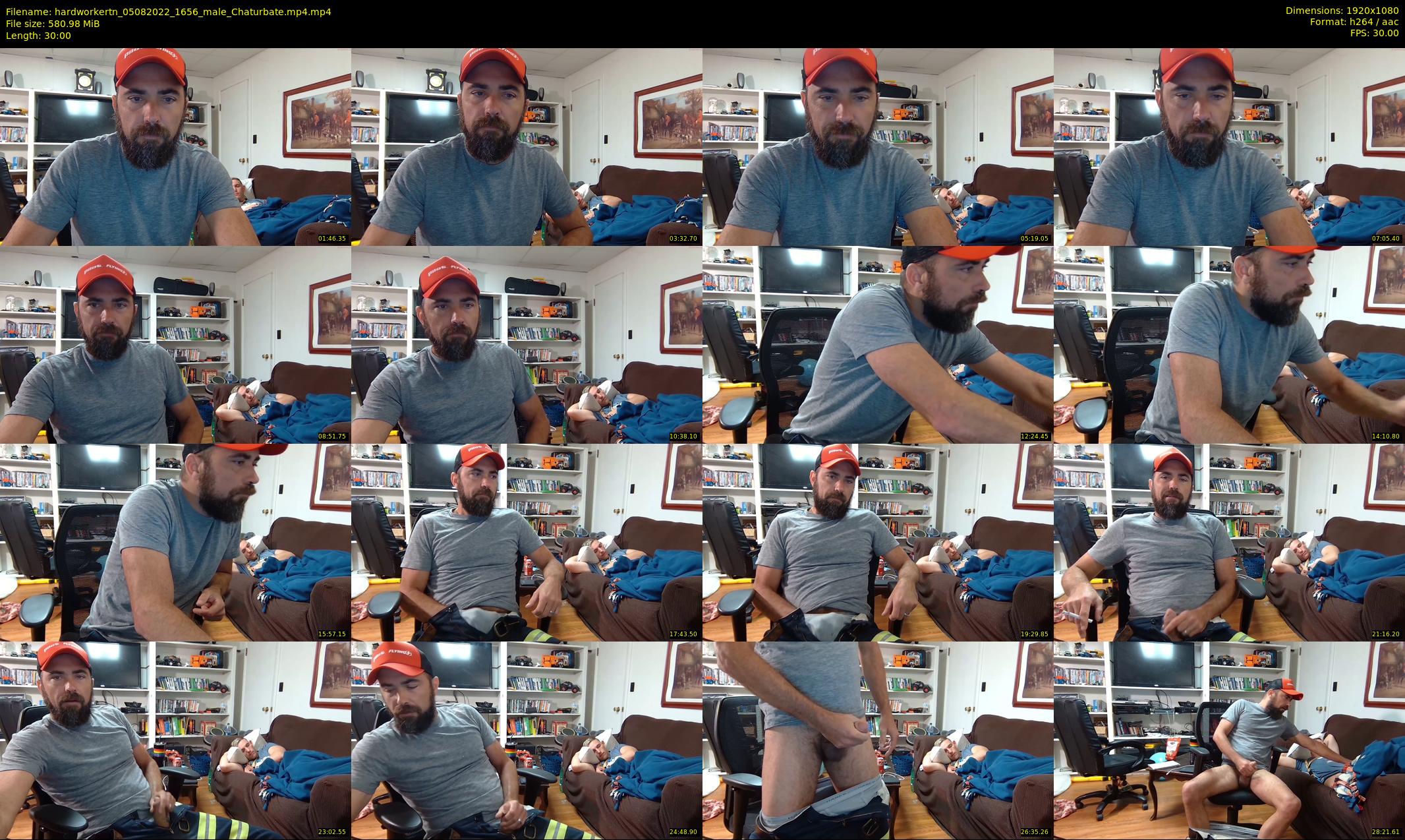 hardworkertn — 30 minute Chaturbate male cam show recording, 1080p, Aug 5, 2022