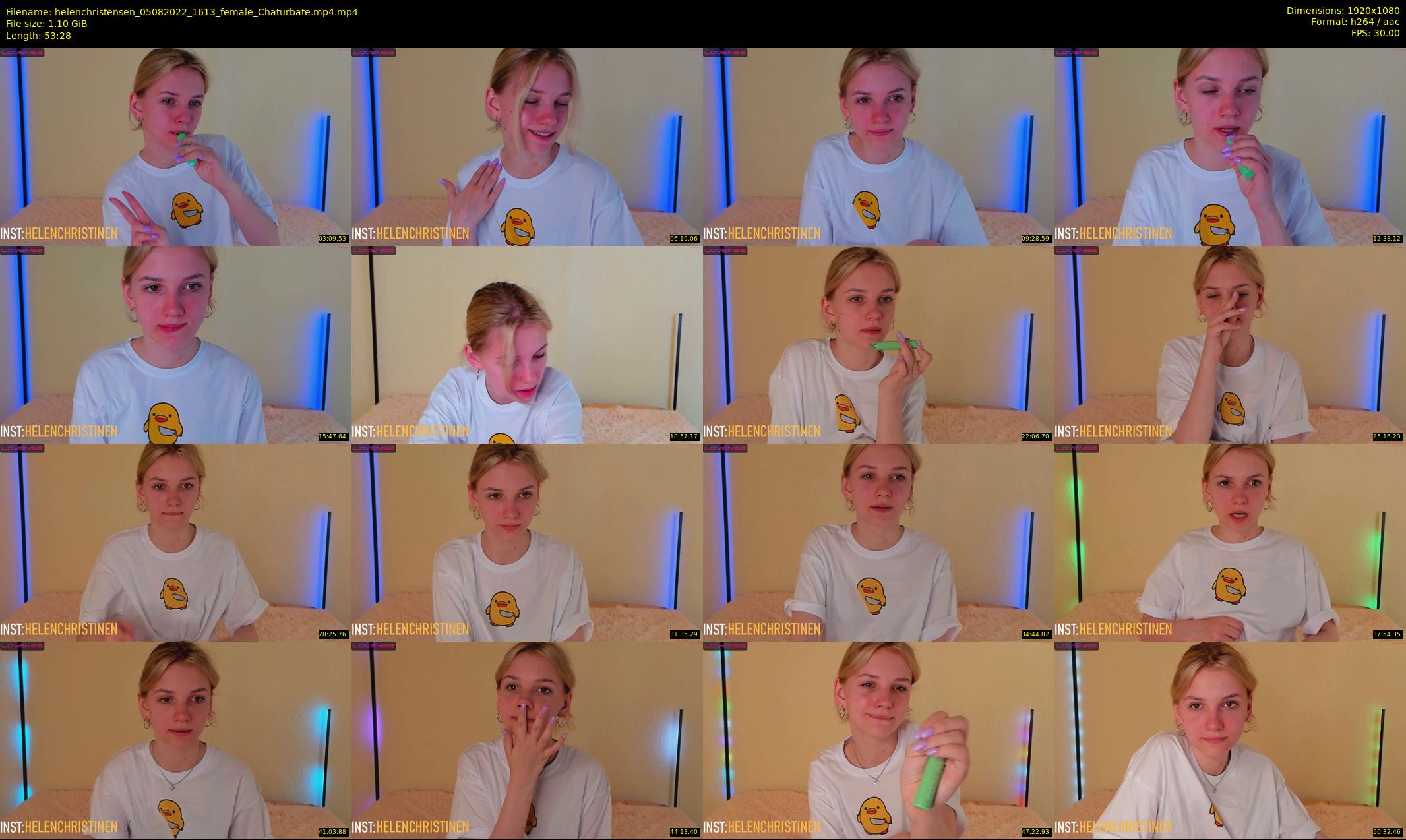 helenchristensen — 54 minute Chaturbate female cam show recording, 1080p, Aug 5, 2022