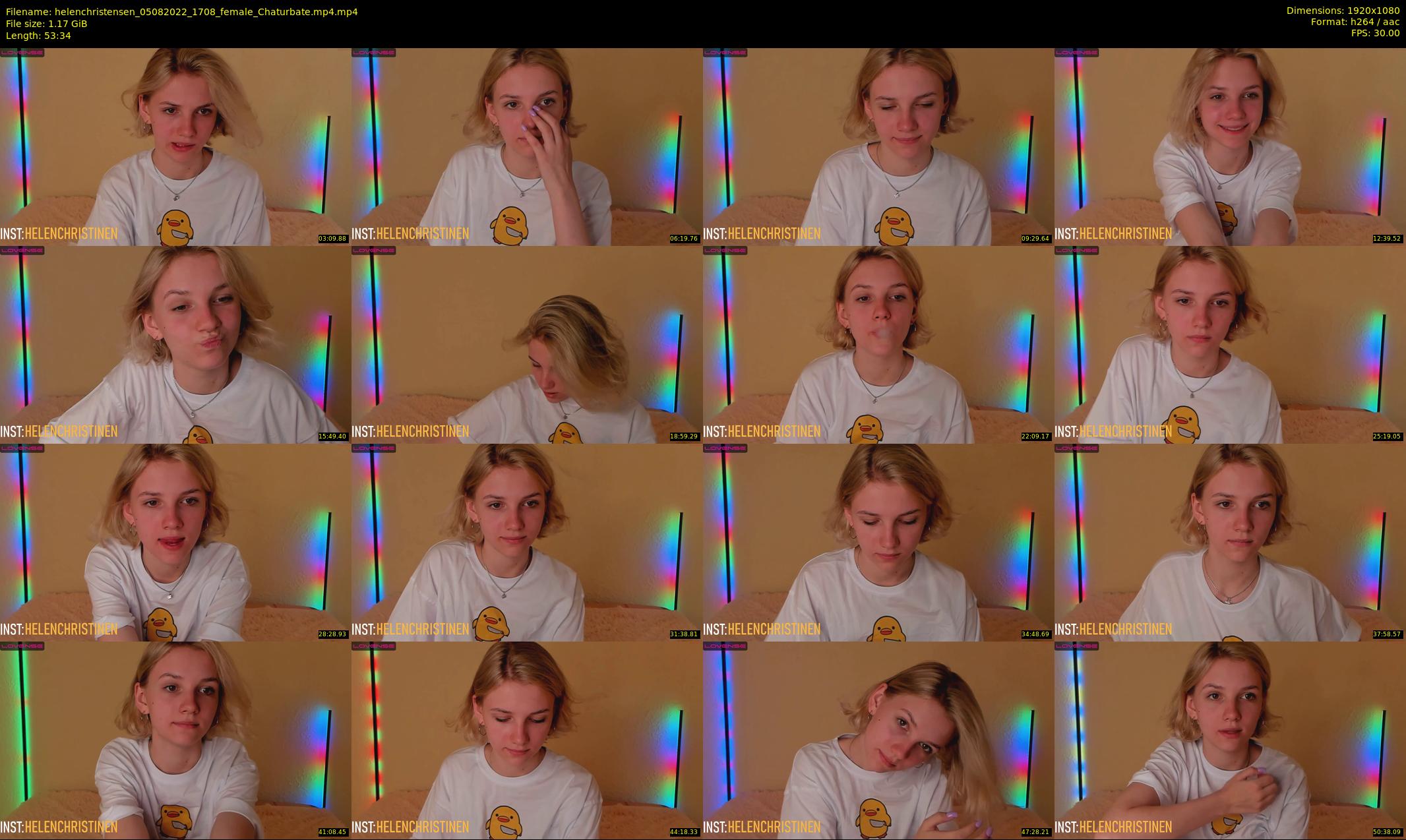 helenchristensen — 54 minute Chaturbate female cam show recording, 1080p, Aug 5, 2022