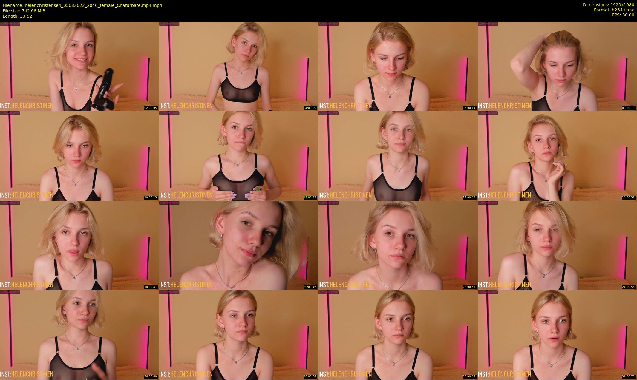 helenchristensen — 34 minute Chaturbate female cam show recording, 1080p, Aug 5, 2022