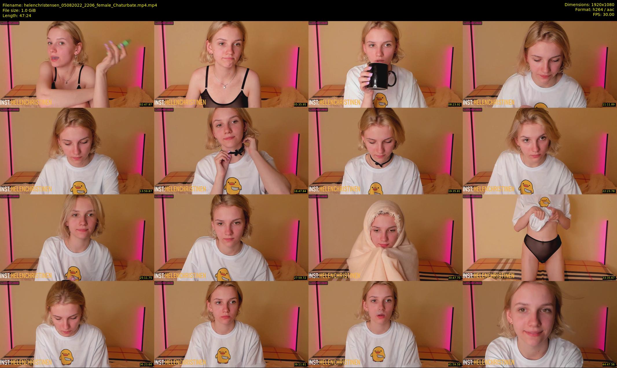 helenchristensen — 48 minute Chaturbate female cam show recording, 1080p, Aug 5, 2022