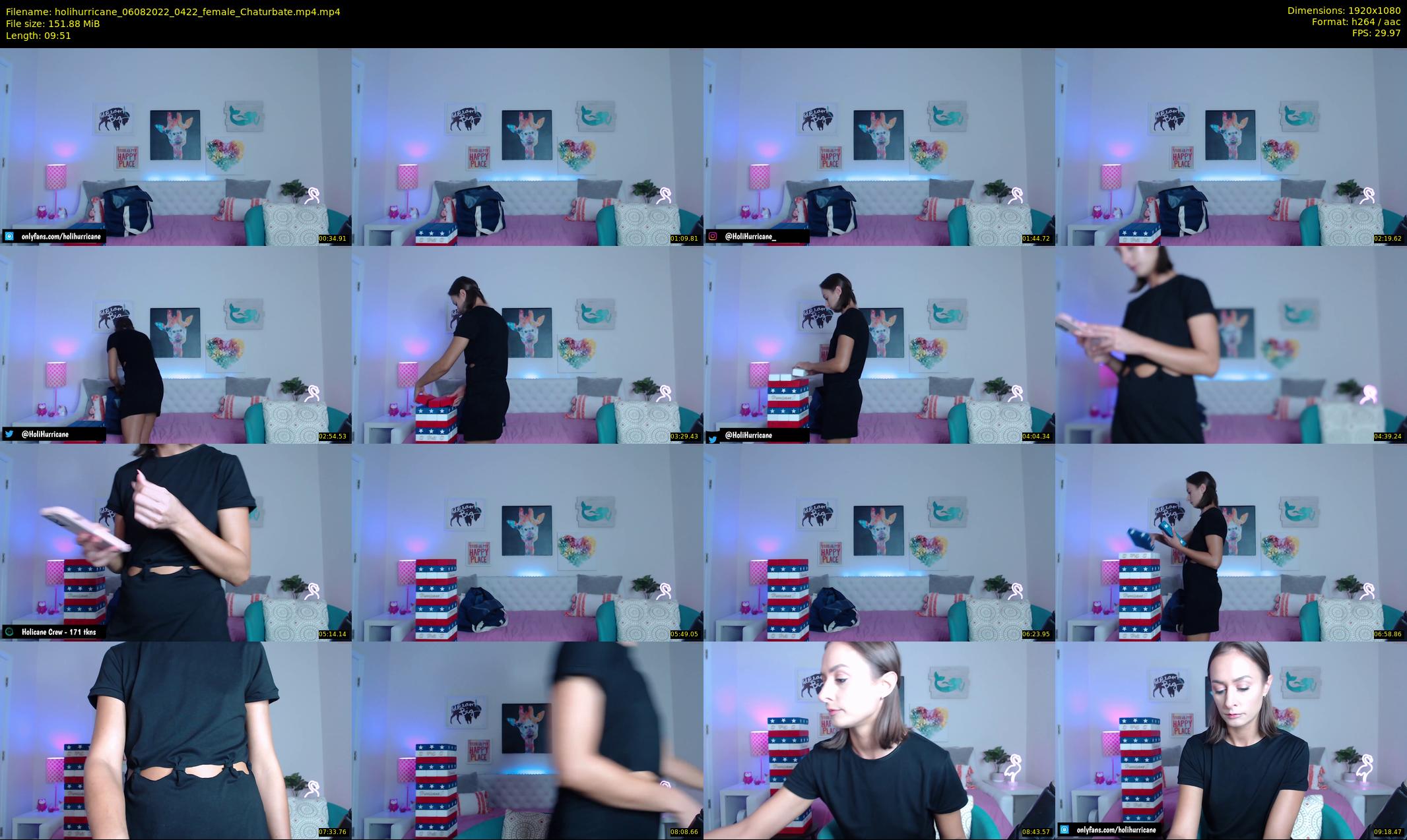 holihurricane — 10 minute Chaturbate female cam show recording, 1080p, Aug 6, 2022