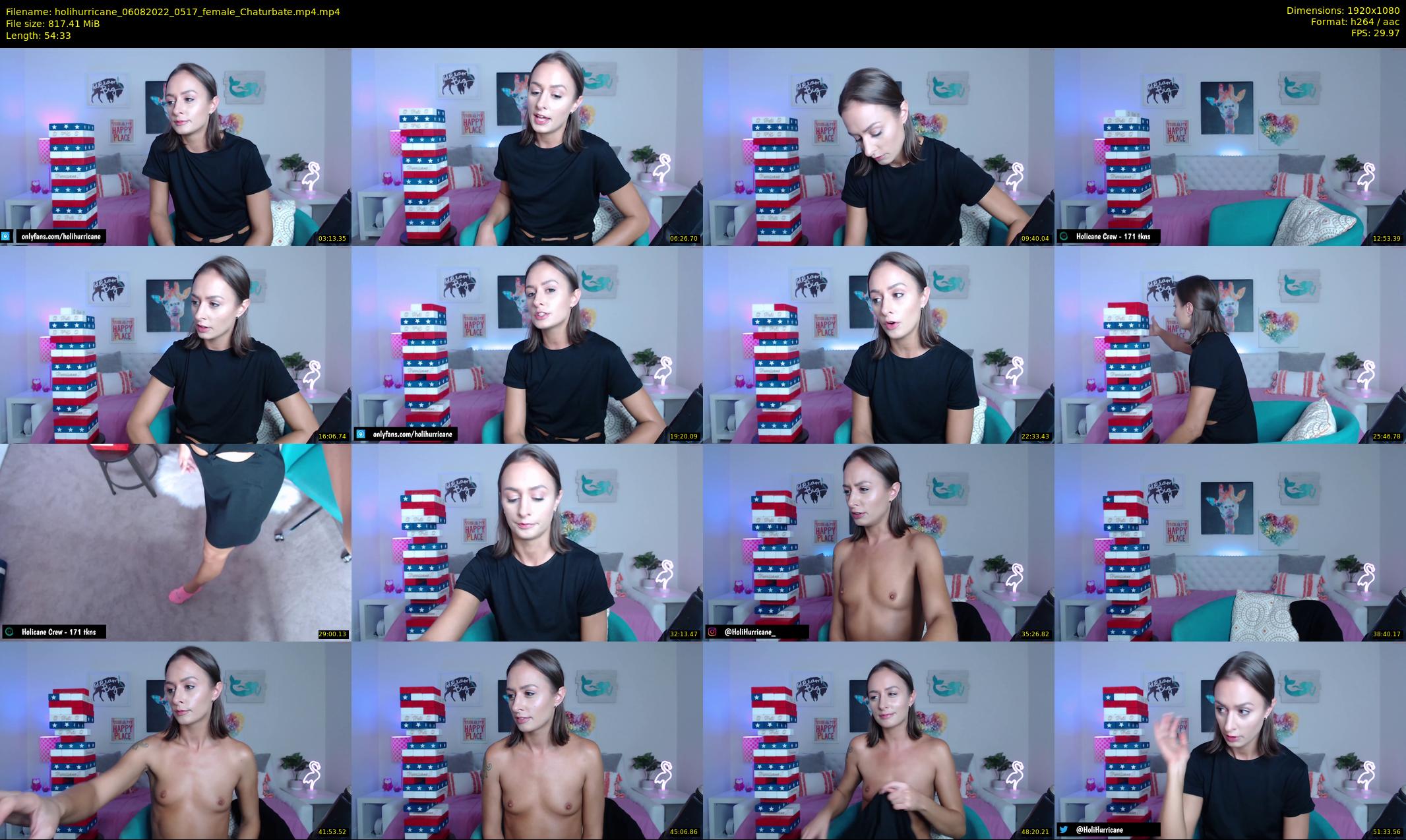 holihurricane — 55 minute Chaturbate female cam show recording, 1080p, Aug 6, 2022