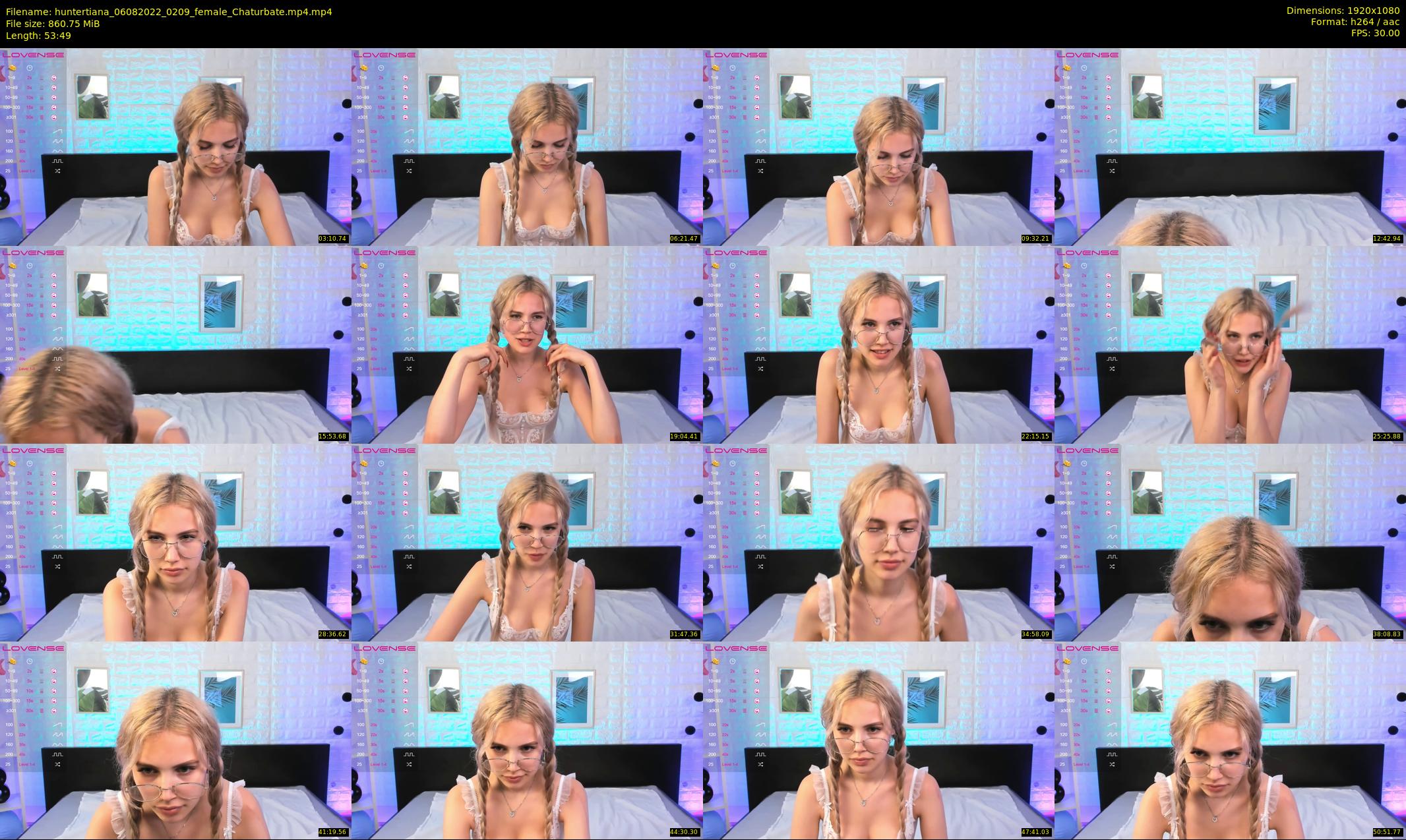 huntertiana — 54 minute Chaturbate female cam show recording, 1080p, Aug 6, 2022
