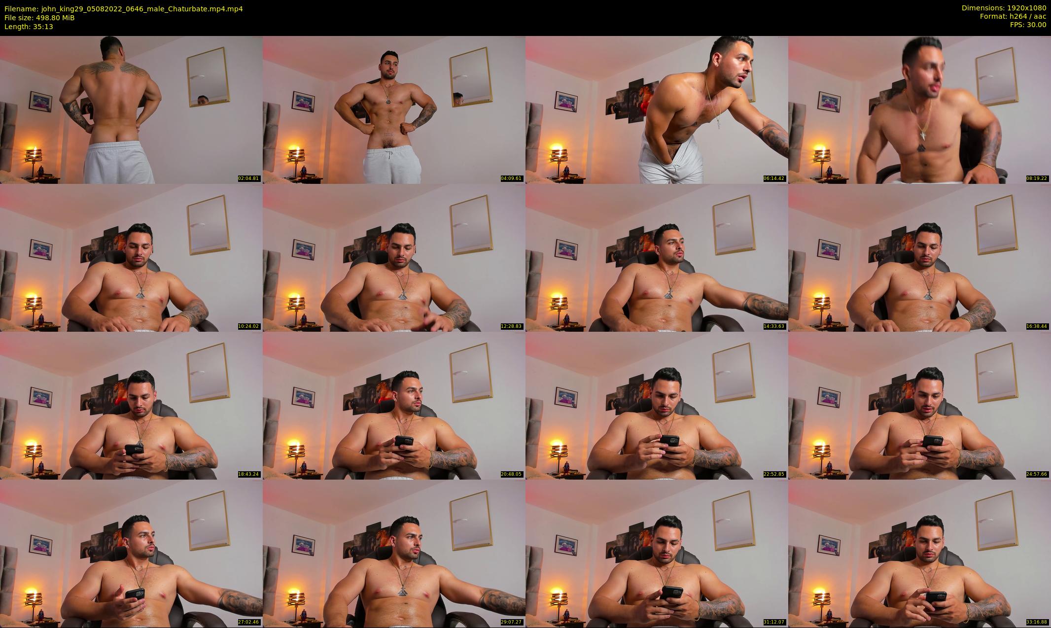 john_king29 — 36 minute Chaturbate male cam show recording, 1080p, Aug 5, 2022
