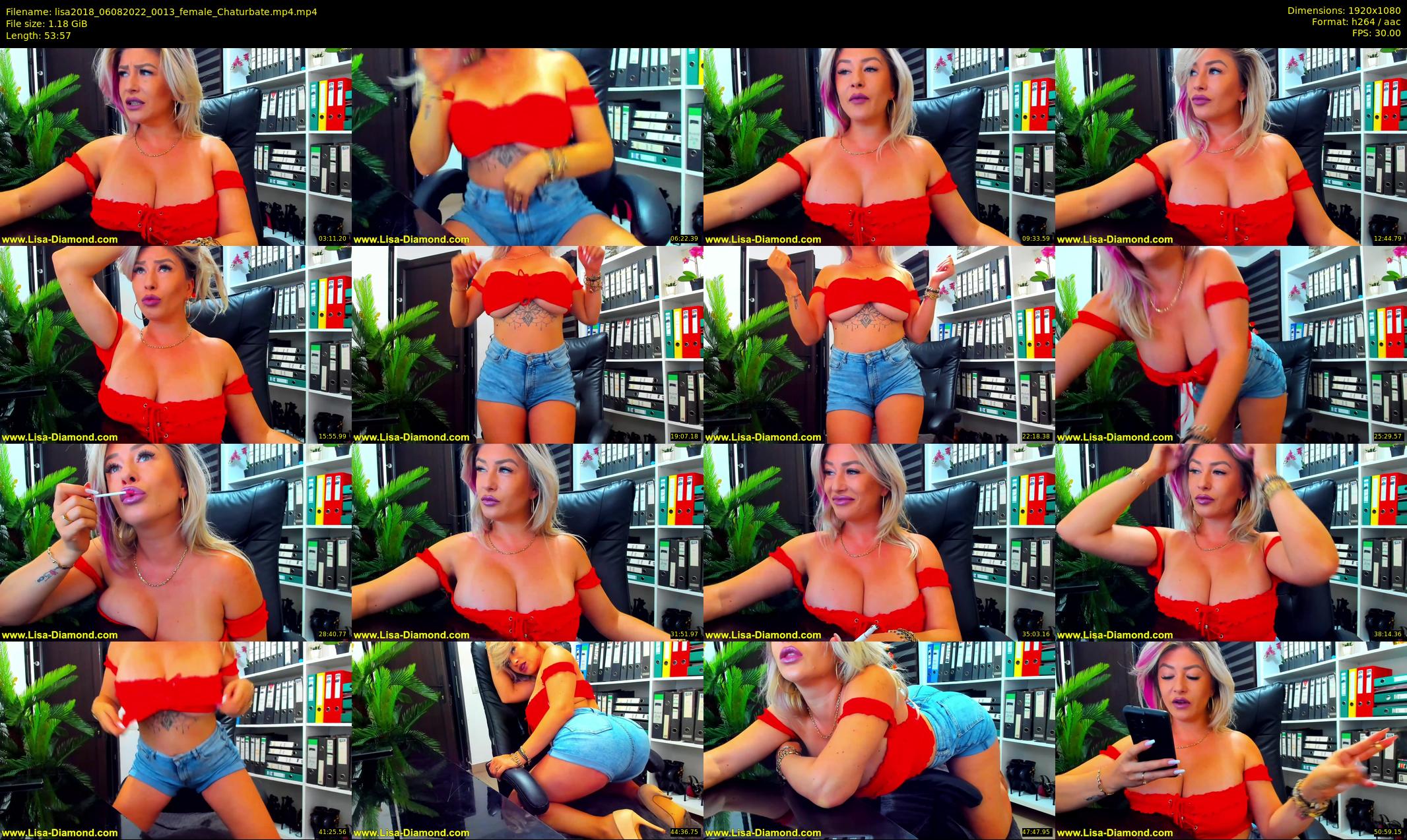 lisa2018 — 54 minute Chaturbate female cam show recording, 1080p, Aug 6, 2022