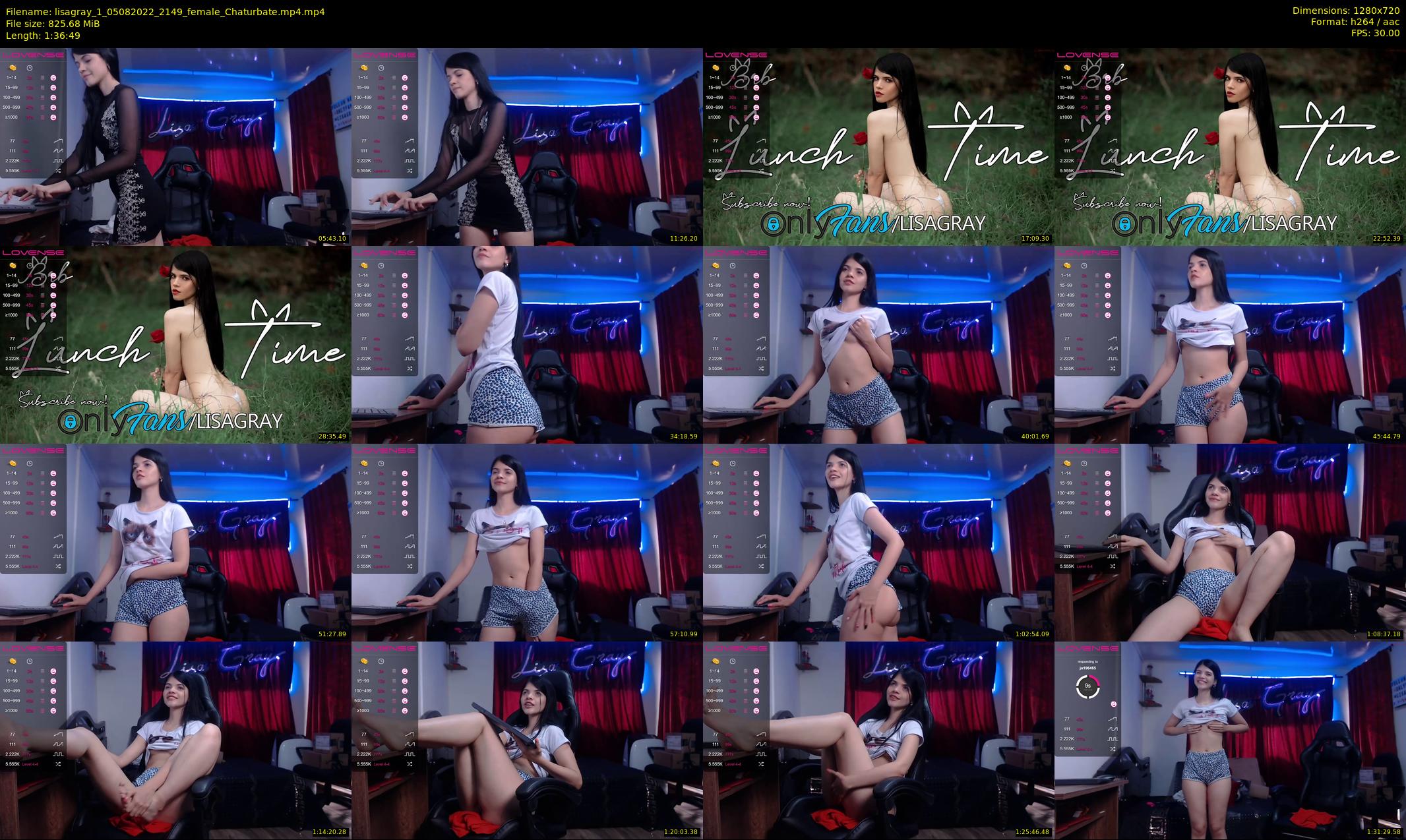 lisagray_1 — 97 minute Chaturbate female cam show recording, 720p, Aug 5, 2022