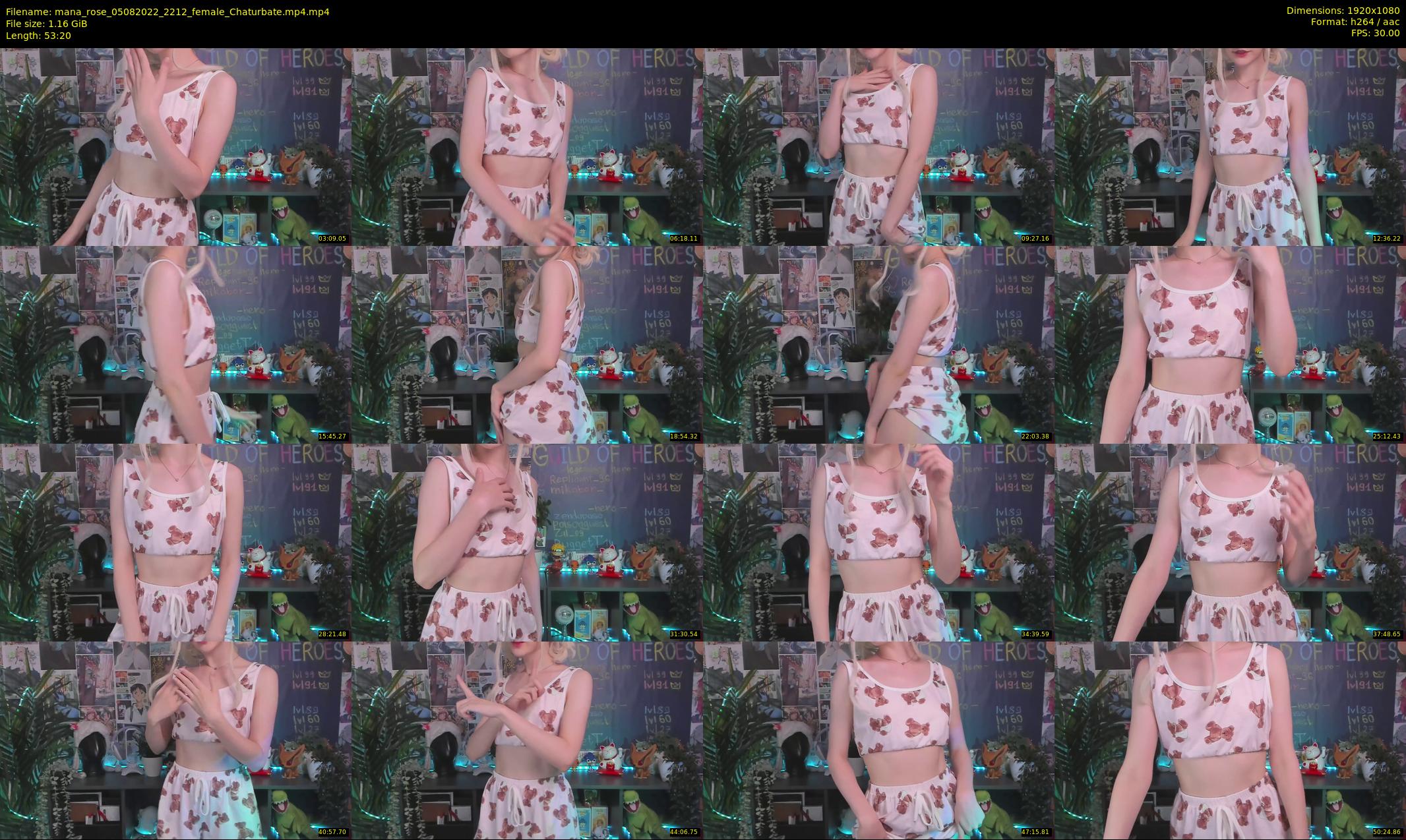 mana_rose — 54 minute Chaturbate female cam show recording, 1080p, Aug 5, 2022