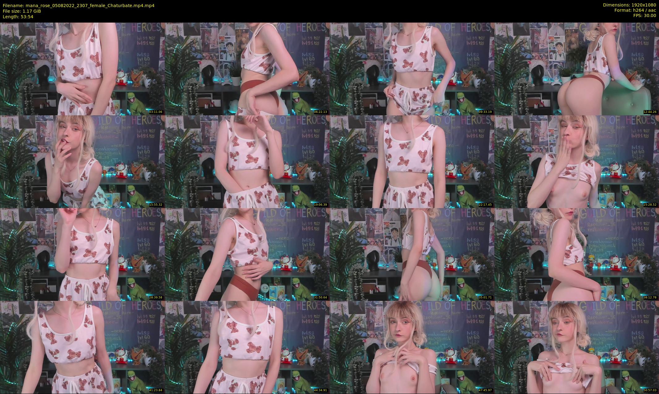 mana_rose — 54 minute Chaturbate female cam show recording, 1080p, Aug 5, 2022