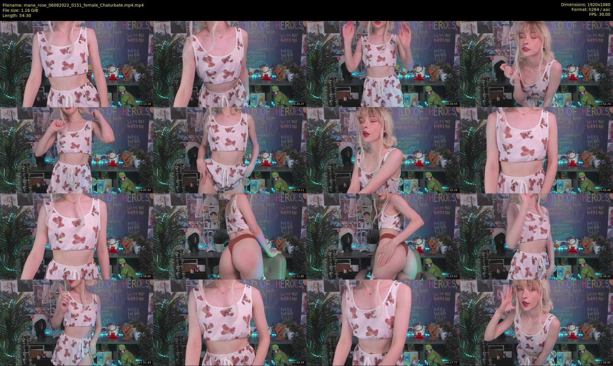 mana_rose — 55 minute Chaturbate female cam show recording, 1080p, Aug 6, 2022
