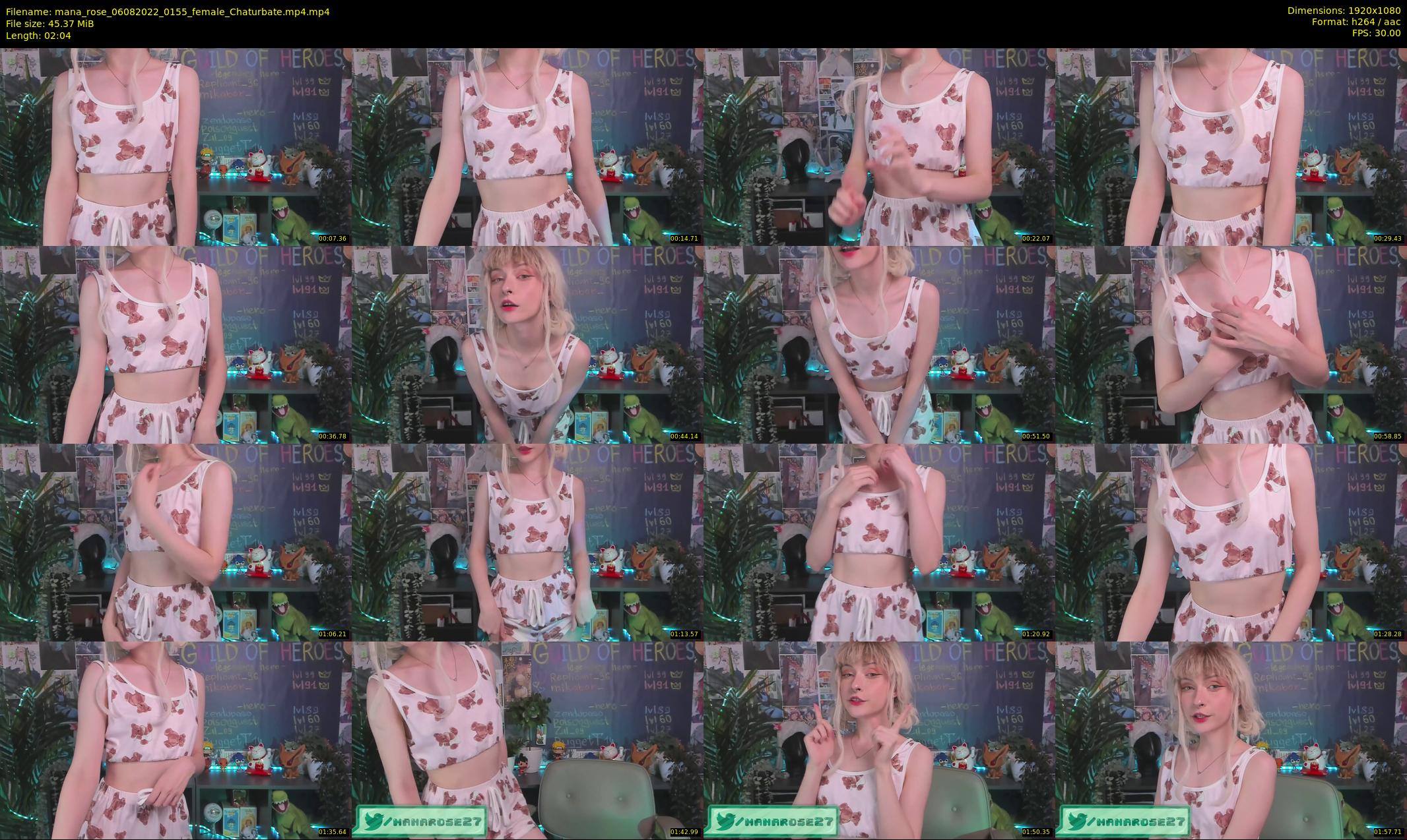 mana_rose — 3 minute Chaturbate female cam show recording, 1080p, Aug 6, 2022