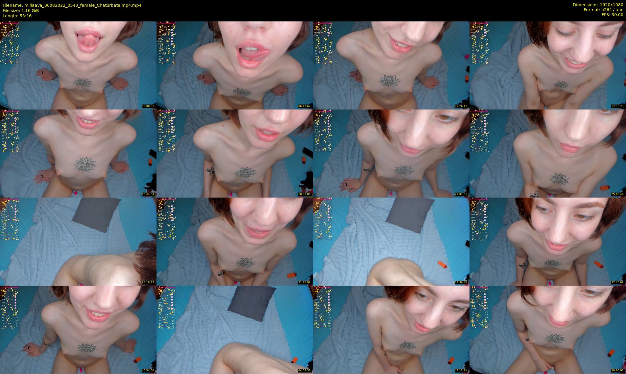 millaava — 54 minute Chaturbate female cam show recording, 1080p, Aug 6, 2022