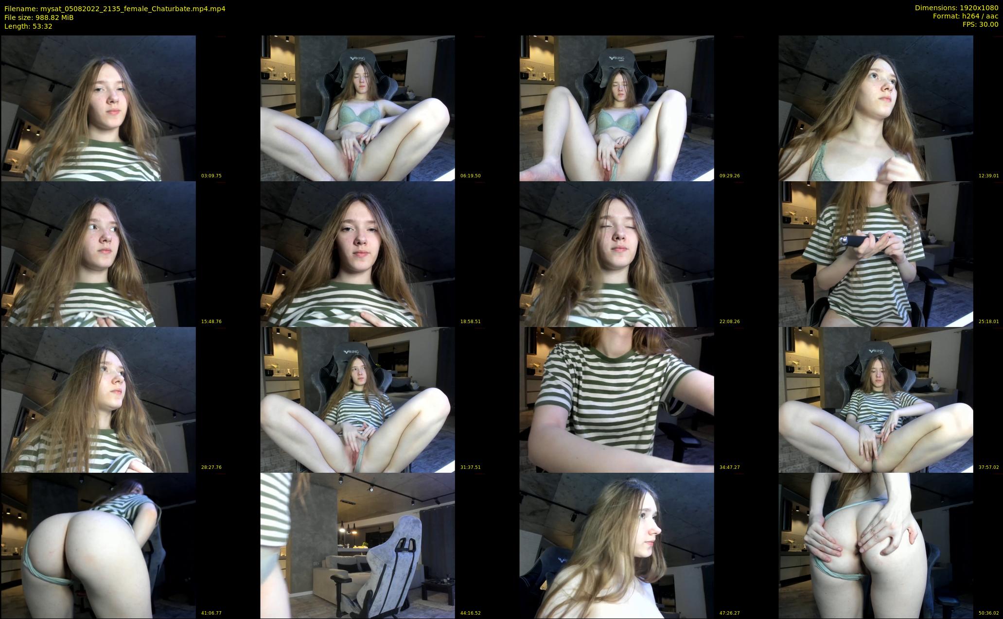 mysat — 54 minute Chaturbate female cam show recording, 1080p, Aug 5, 2022