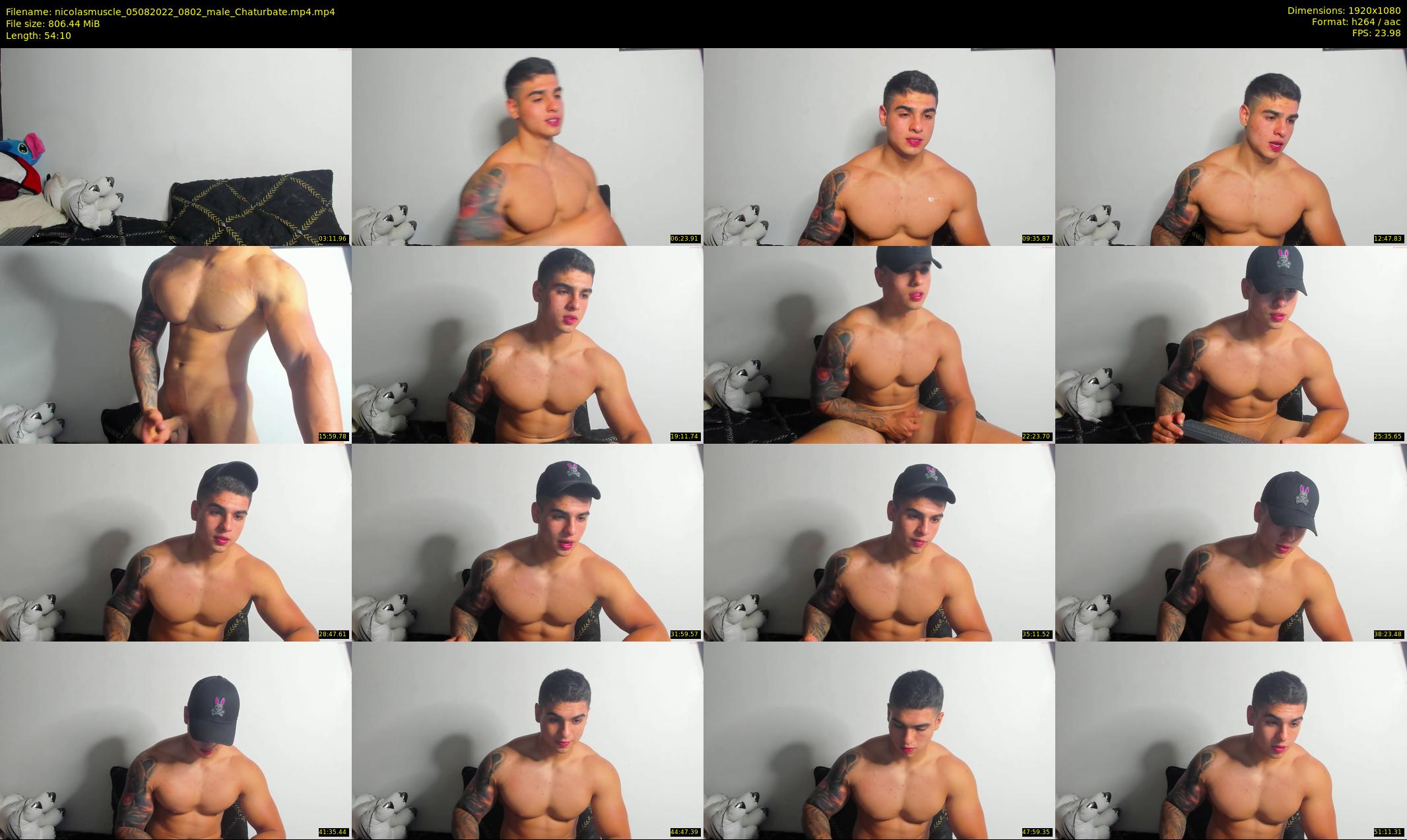 nicolasmuscle — 55 minute Chaturbate male cam show recording, 1080p, Aug 5, 2022