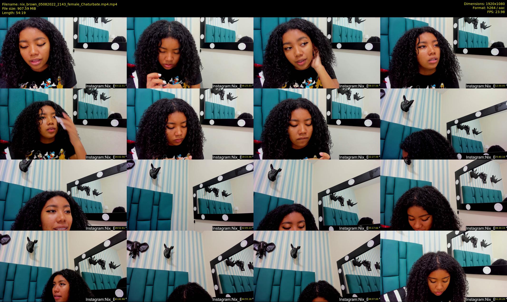 nix_brown — 55 minute Chaturbate female cam show recording, 1080p, Aug 5, 2022