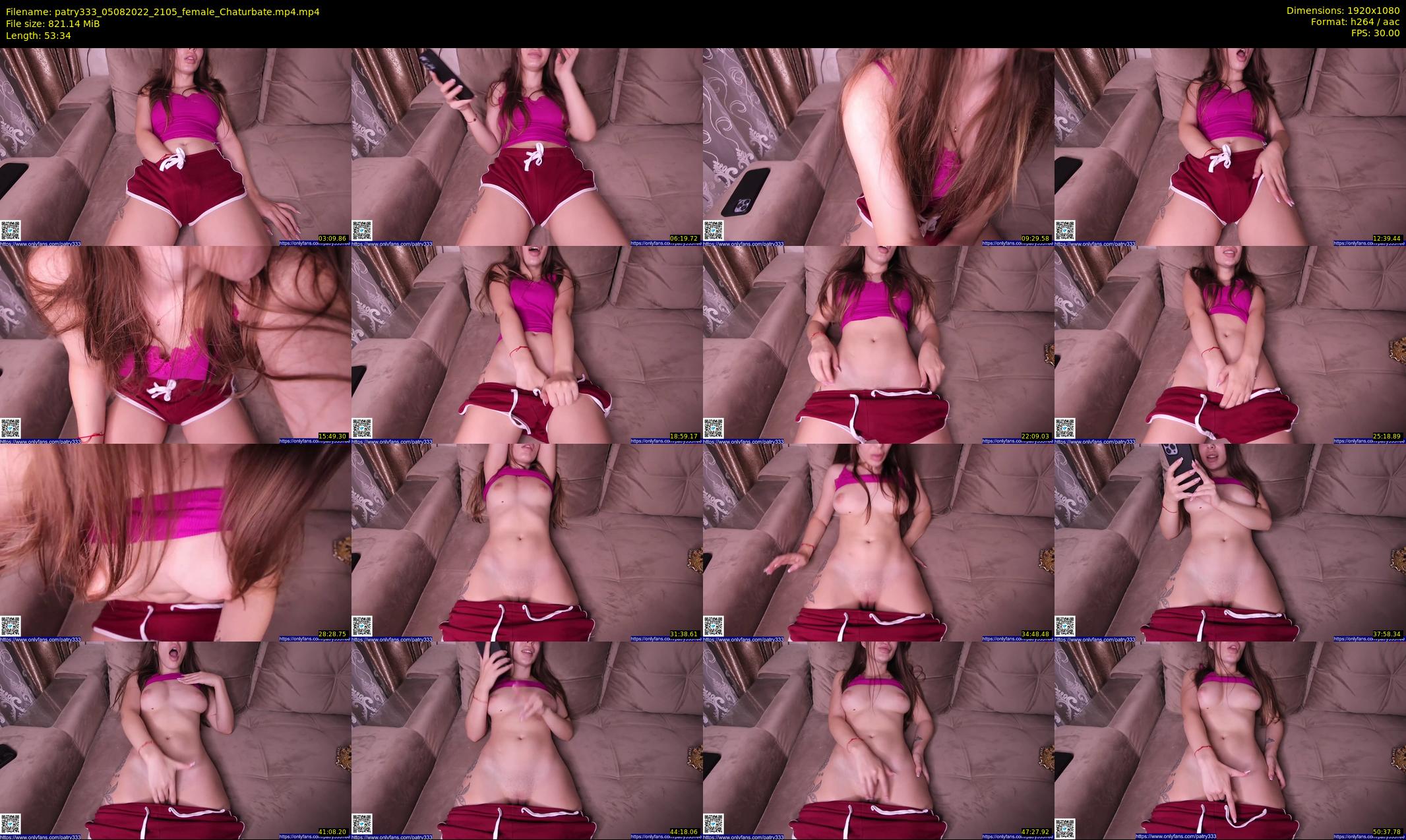 patry333 — 54 minute Chaturbate female cam show recording, 1080p, Aug 5, 2022