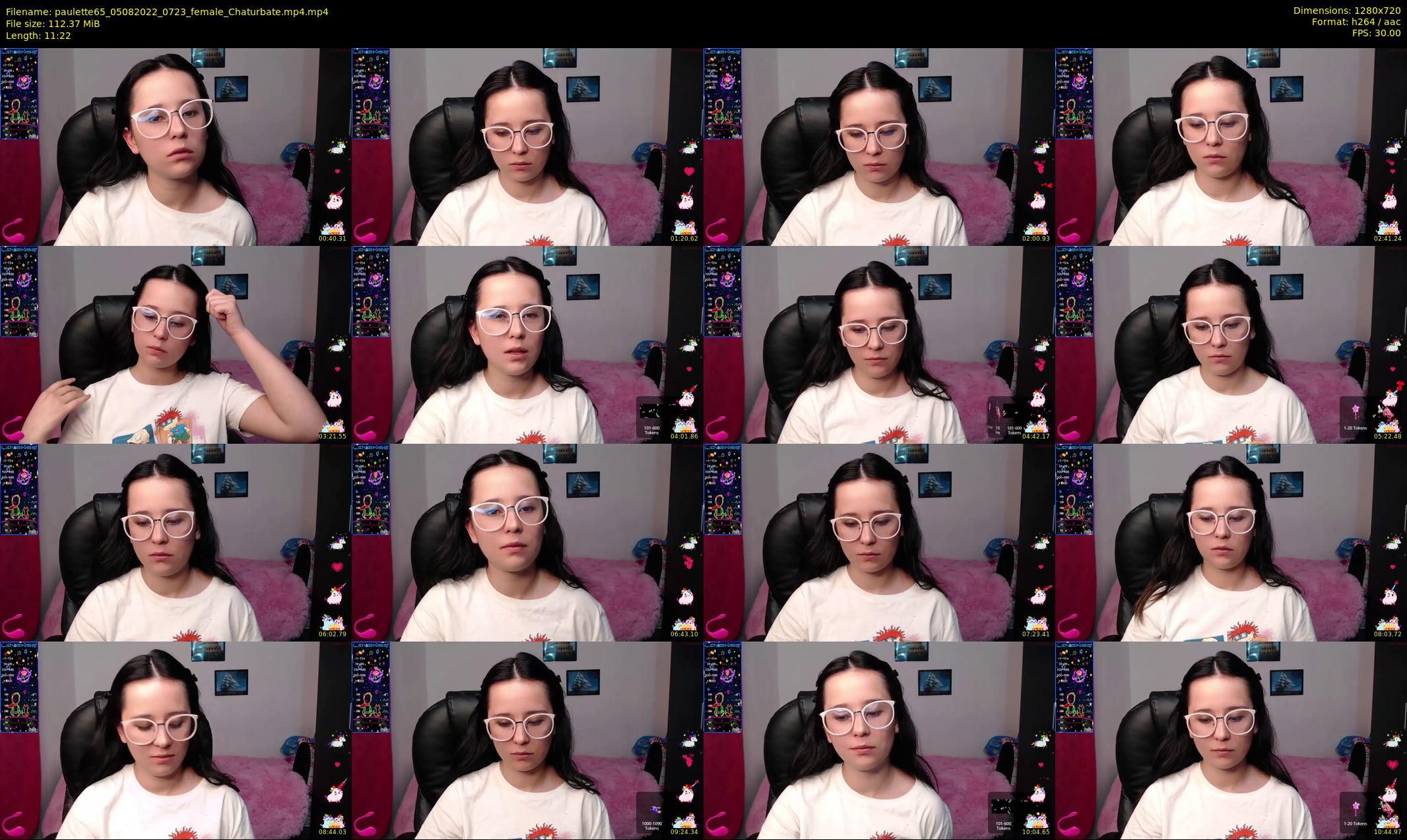 paulette65 — 12 minute Chaturbate female cam show recording, 720p, Aug 5, 2022