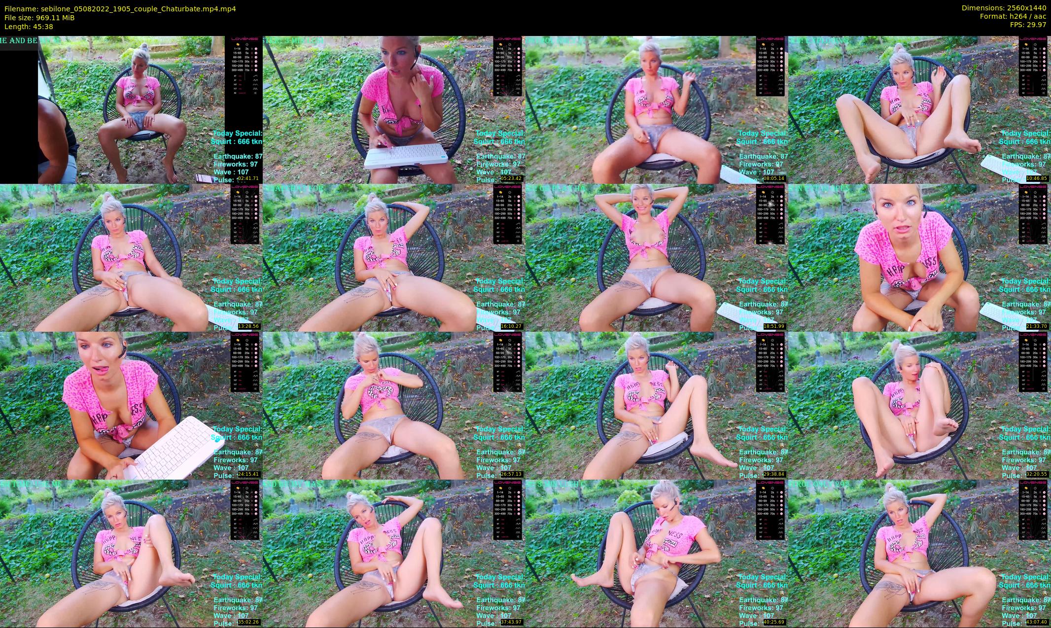 sebilone — 46 minute Chaturbate couple cam show recording, 1080p, Aug 5, 2022
