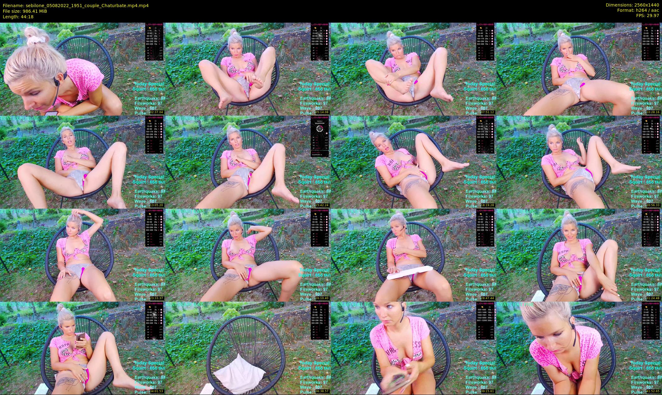 sebilone — 45 minute Chaturbate couple cam show recording, 1080p, Aug 5, 2022