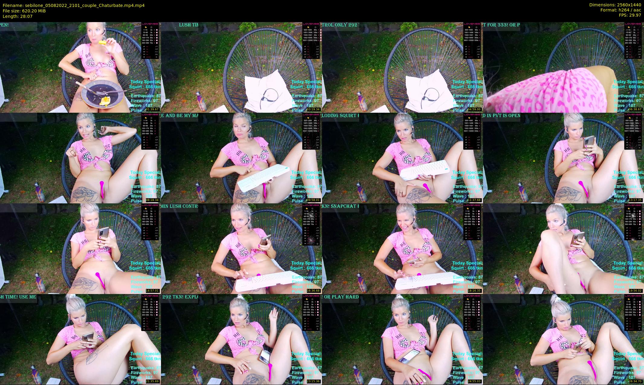 sebilone — 29 minute Chaturbate couple cam show recording, 1080p, Aug 5, 2022