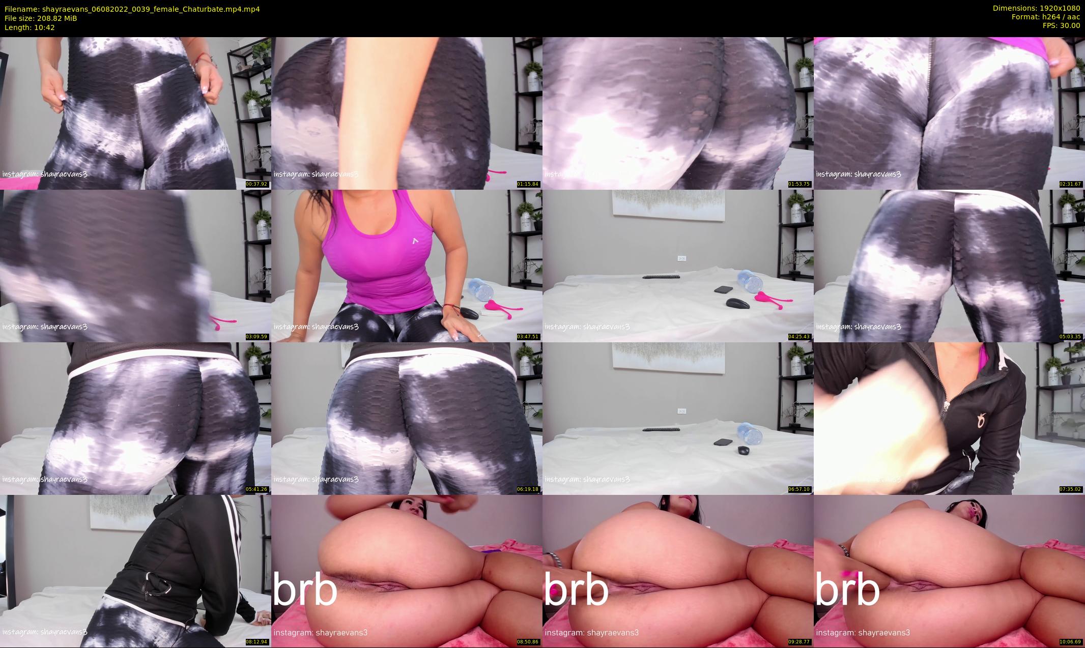 shayraevans — 11 minute Chaturbate female cam show recording, 1080p, Aug 6, 2022