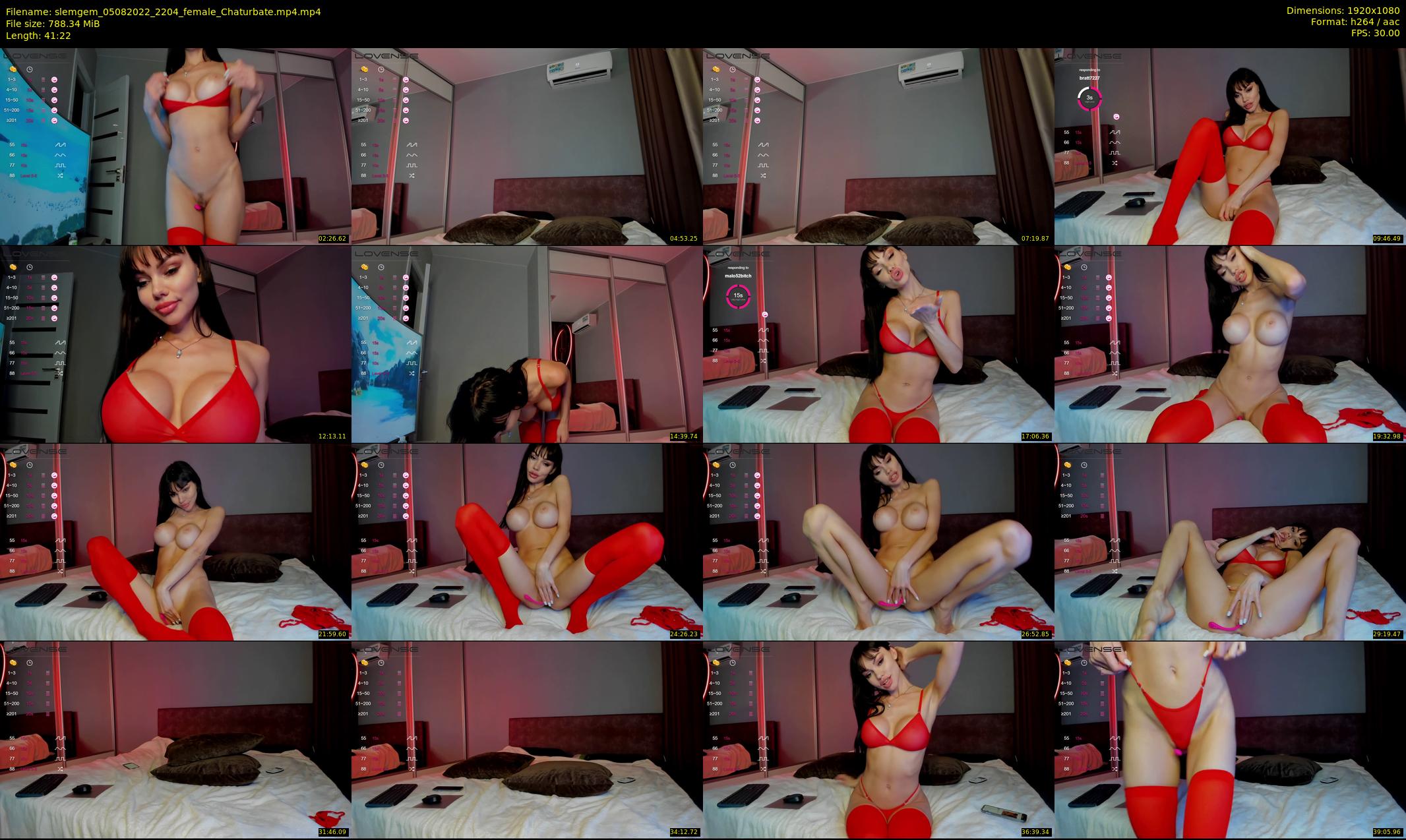 slemgem — 42 minute Chaturbate couple cam show recording, 1080p, Aug 5, 2022