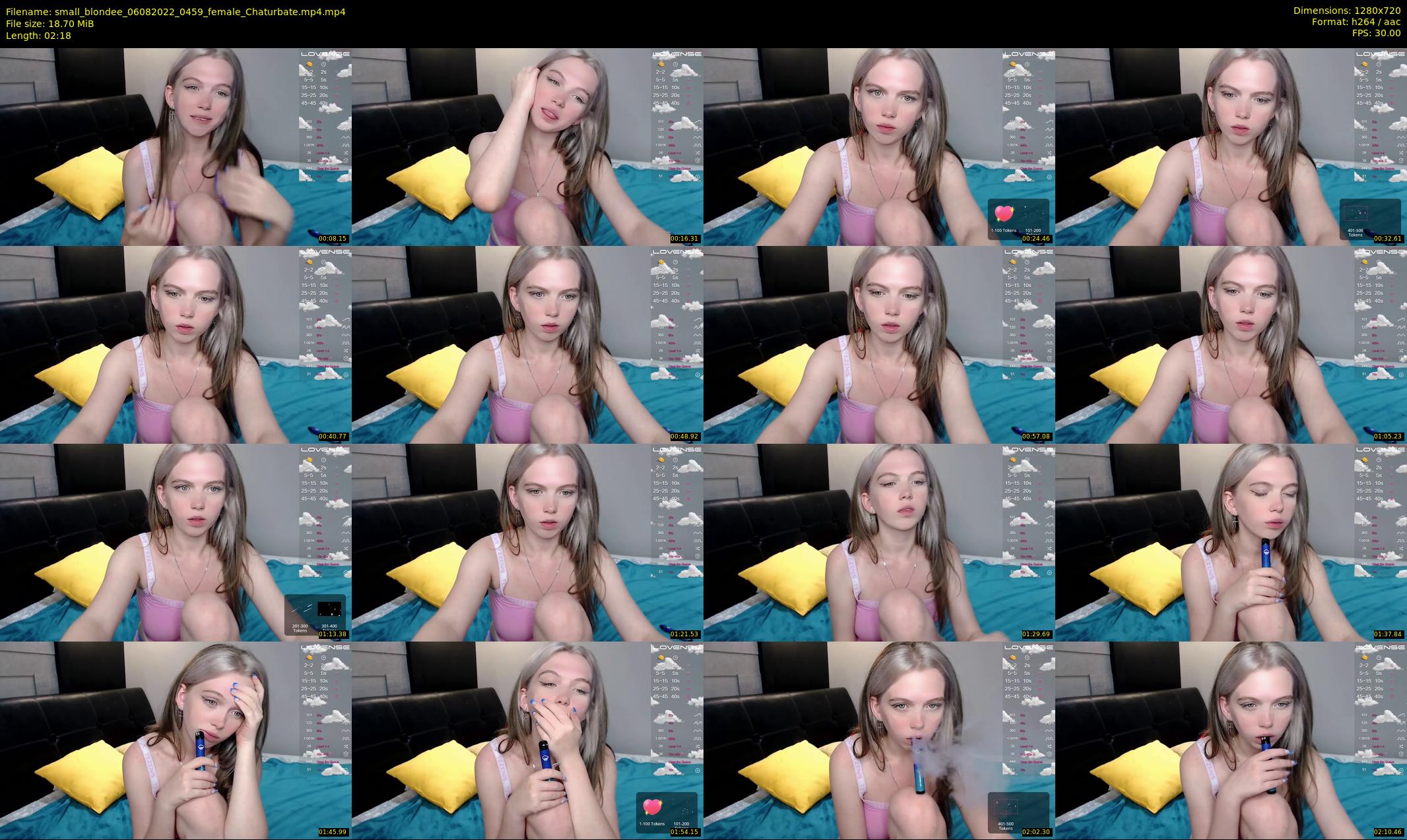 small_blondee — 3 minute Chaturbate female cam show recording, 720p, Aug 6, 2022