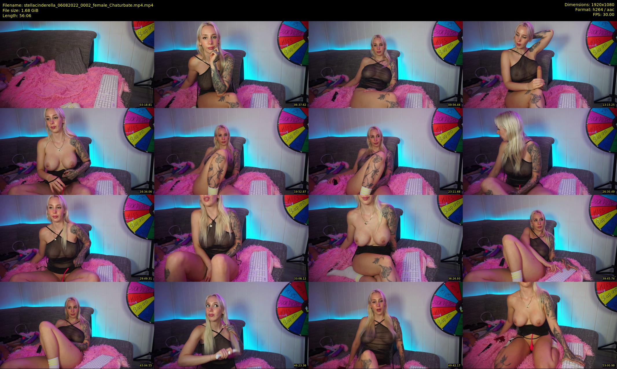 stellacinderella — 57 minute Chaturbate female cam show recording, 1080p, Aug 6, 2022