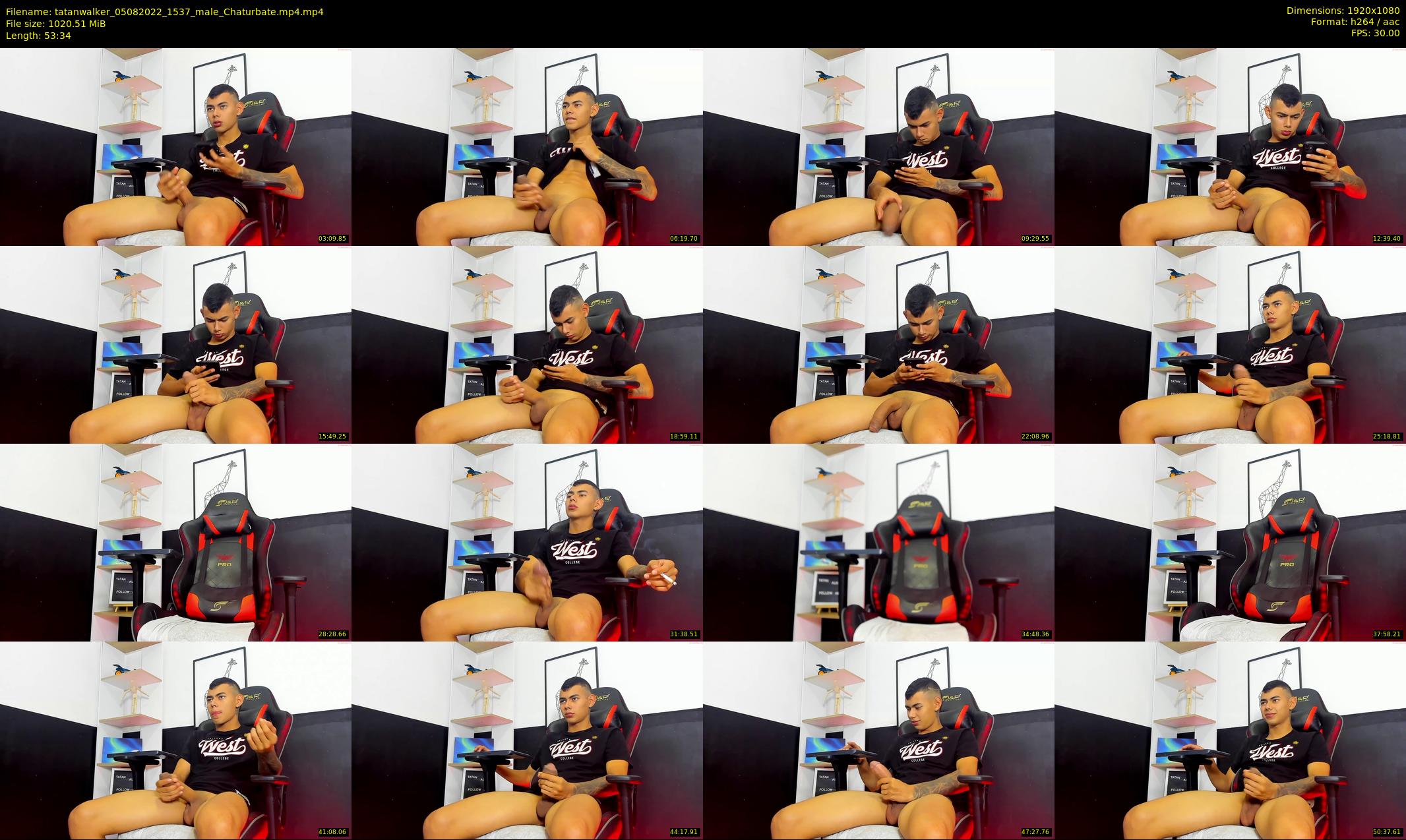 tatanwalker — 54 minute Chaturbate male cam show recording, 1080p, Aug 5, 2022