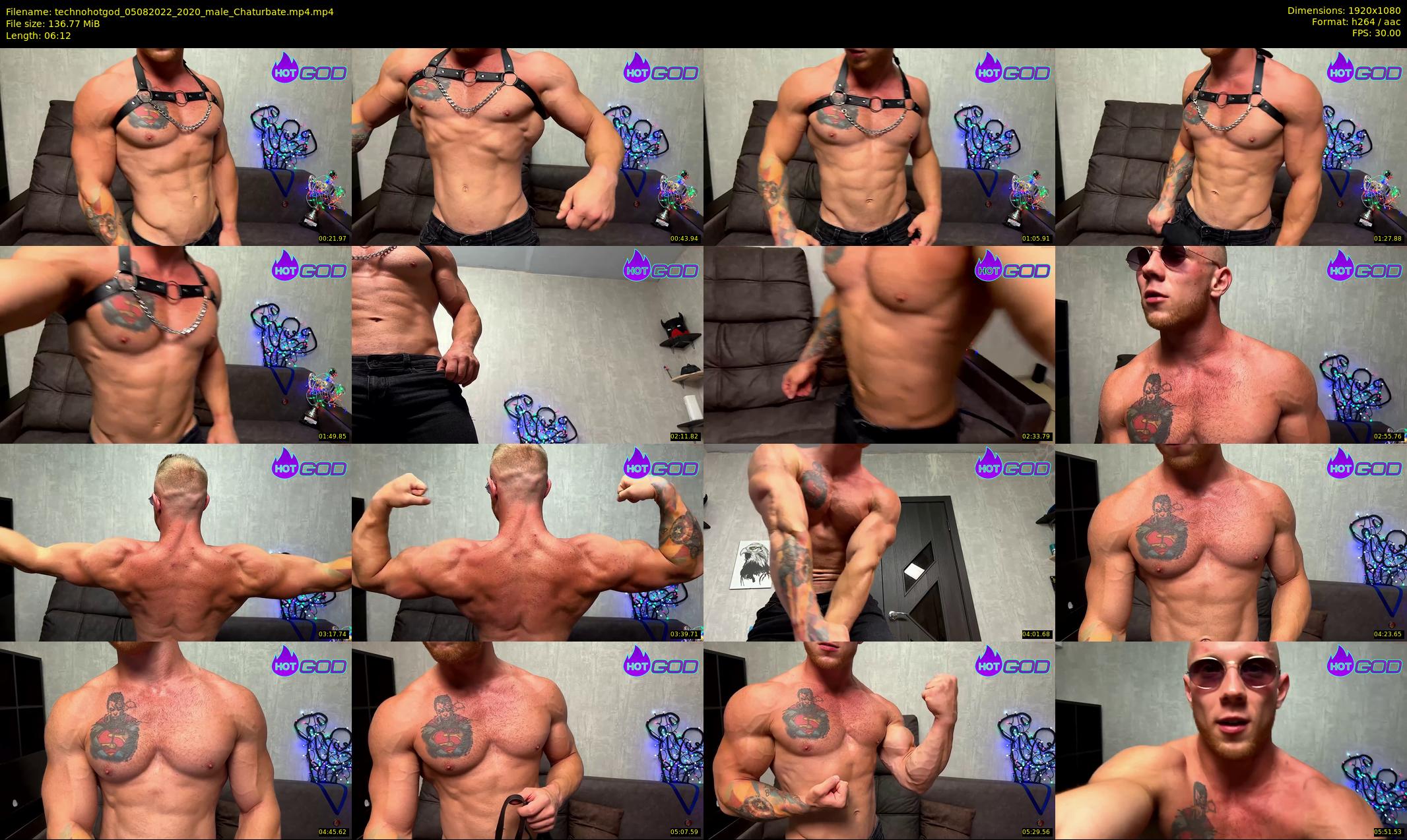 technohotgod — 7 minute Chaturbate male cam show recording, 1080p, Aug 5, 2022