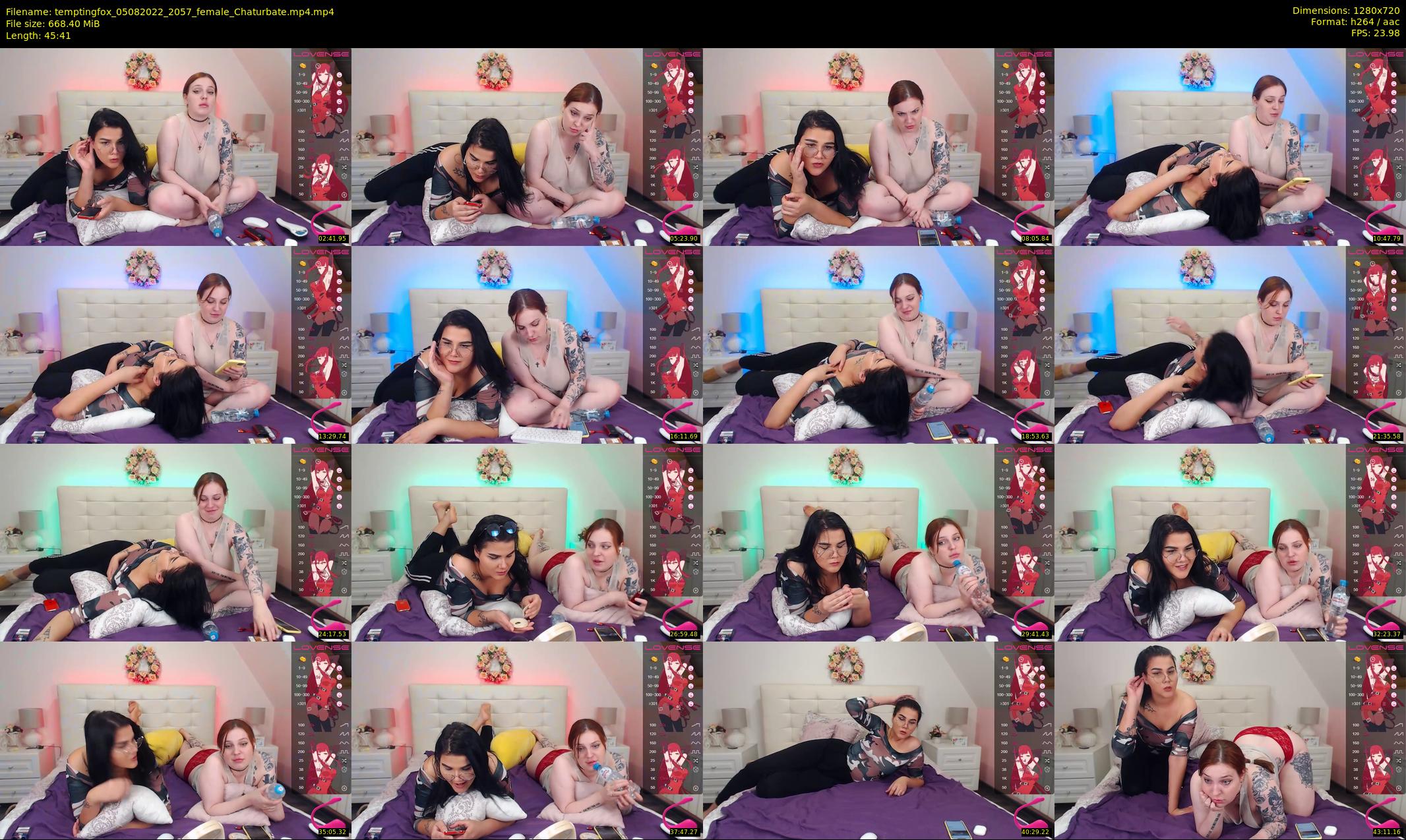 temptingfox — 46 minute Chaturbate female cam show recording, 720p, Aug 5, 2022
