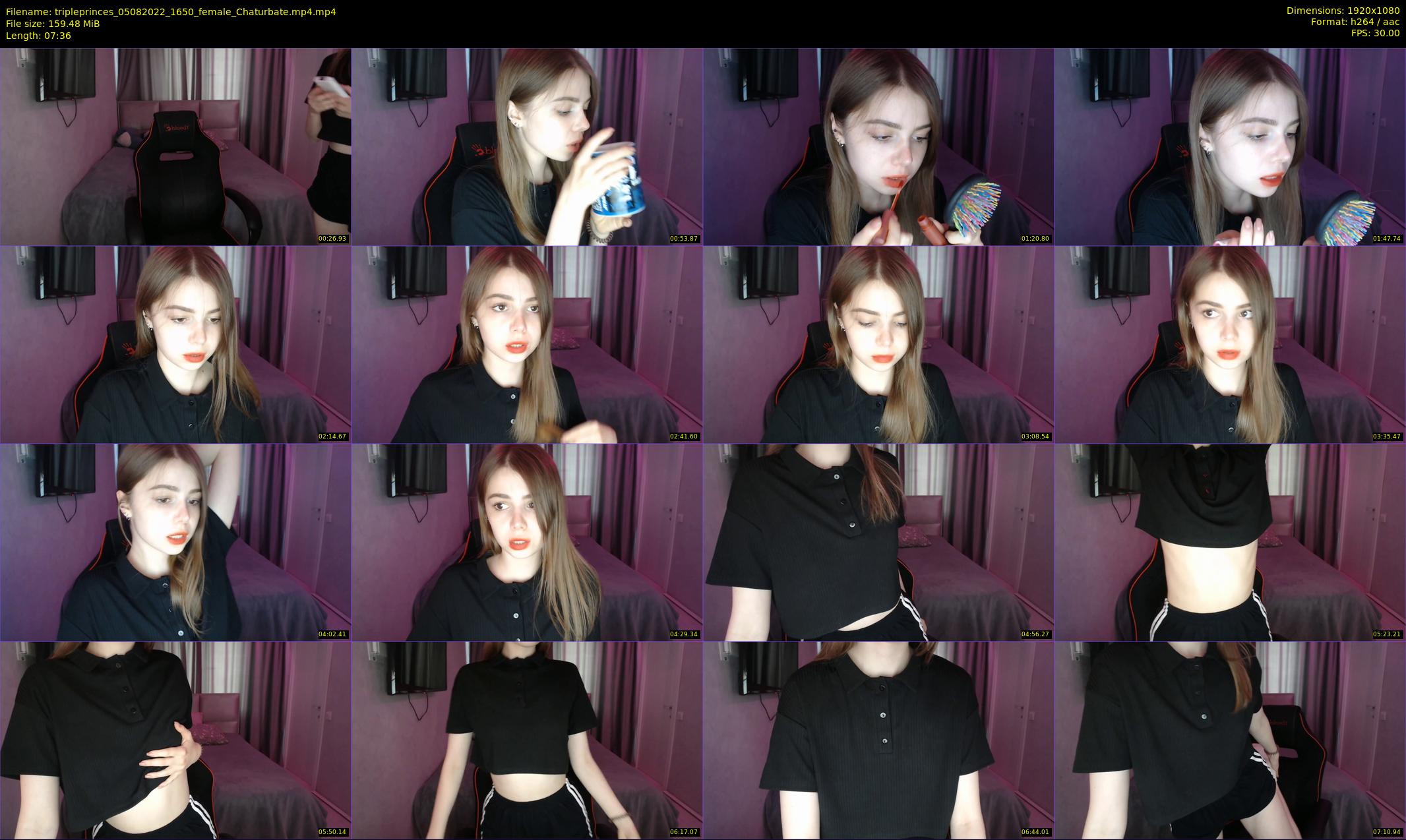 tripleprinces — 8 minute Chaturbate female cam show recording, 1080p, Aug 5, 2022