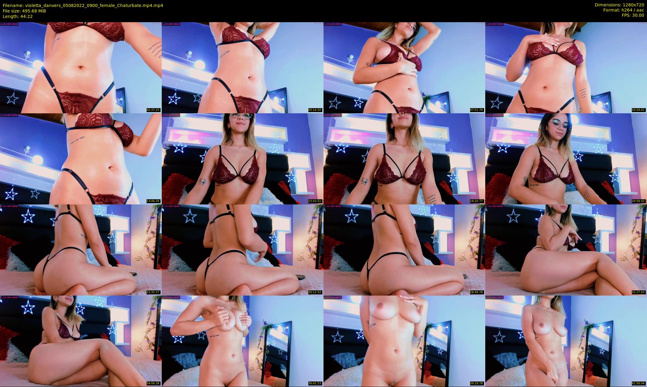 violetta_danvers — 45 minute Chaturbate female cam show recording, 720p, Aug 5, 2022