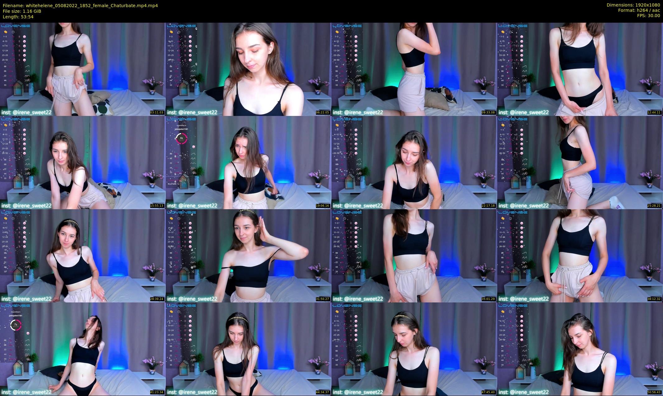 whitehelene — 54 minute Chaturbate female cam show recording, 1080p, Aug 5, 2022