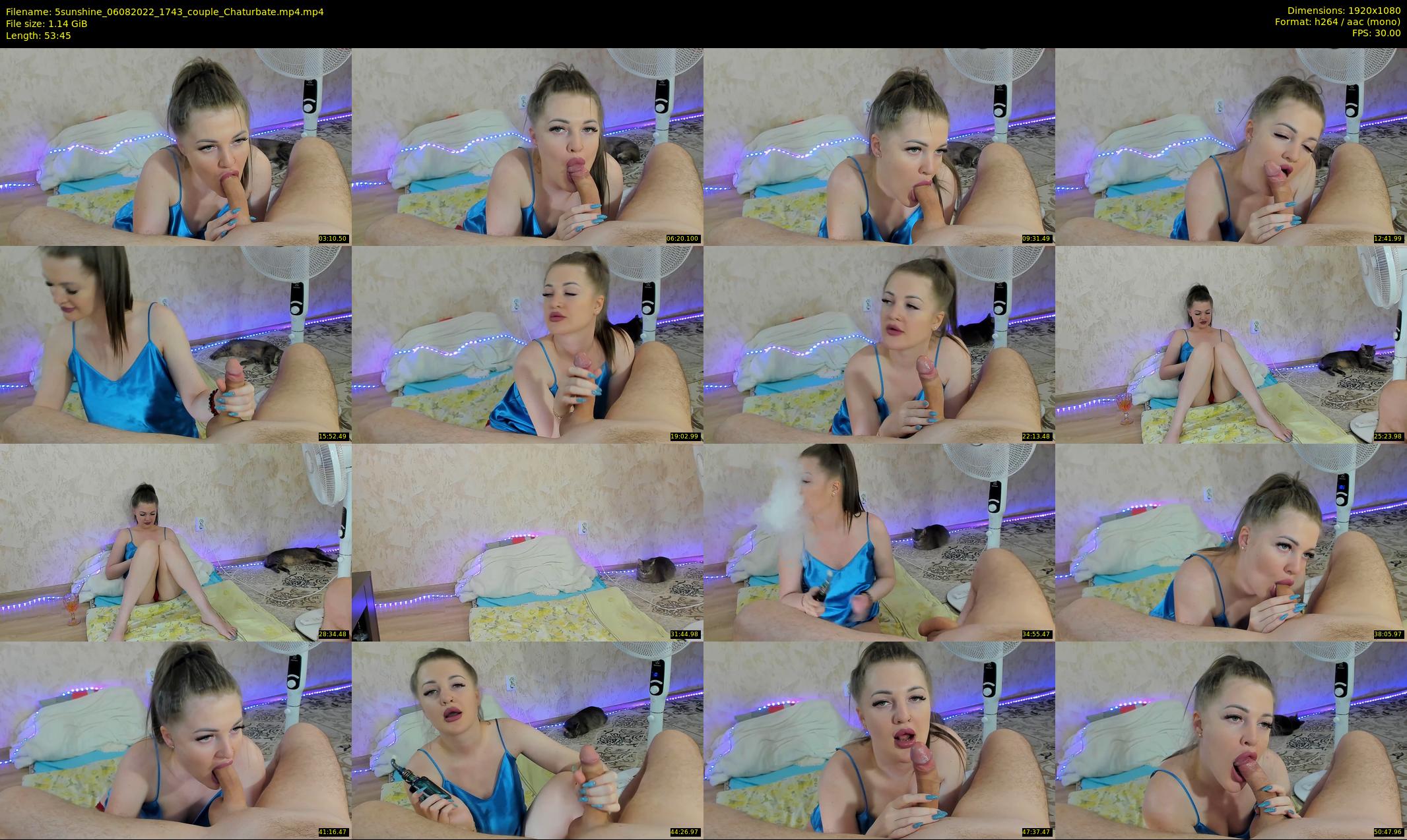 5sunshine — 54 minute Chaturbate couple cam show recording, 1080p, Aug 6, 2022