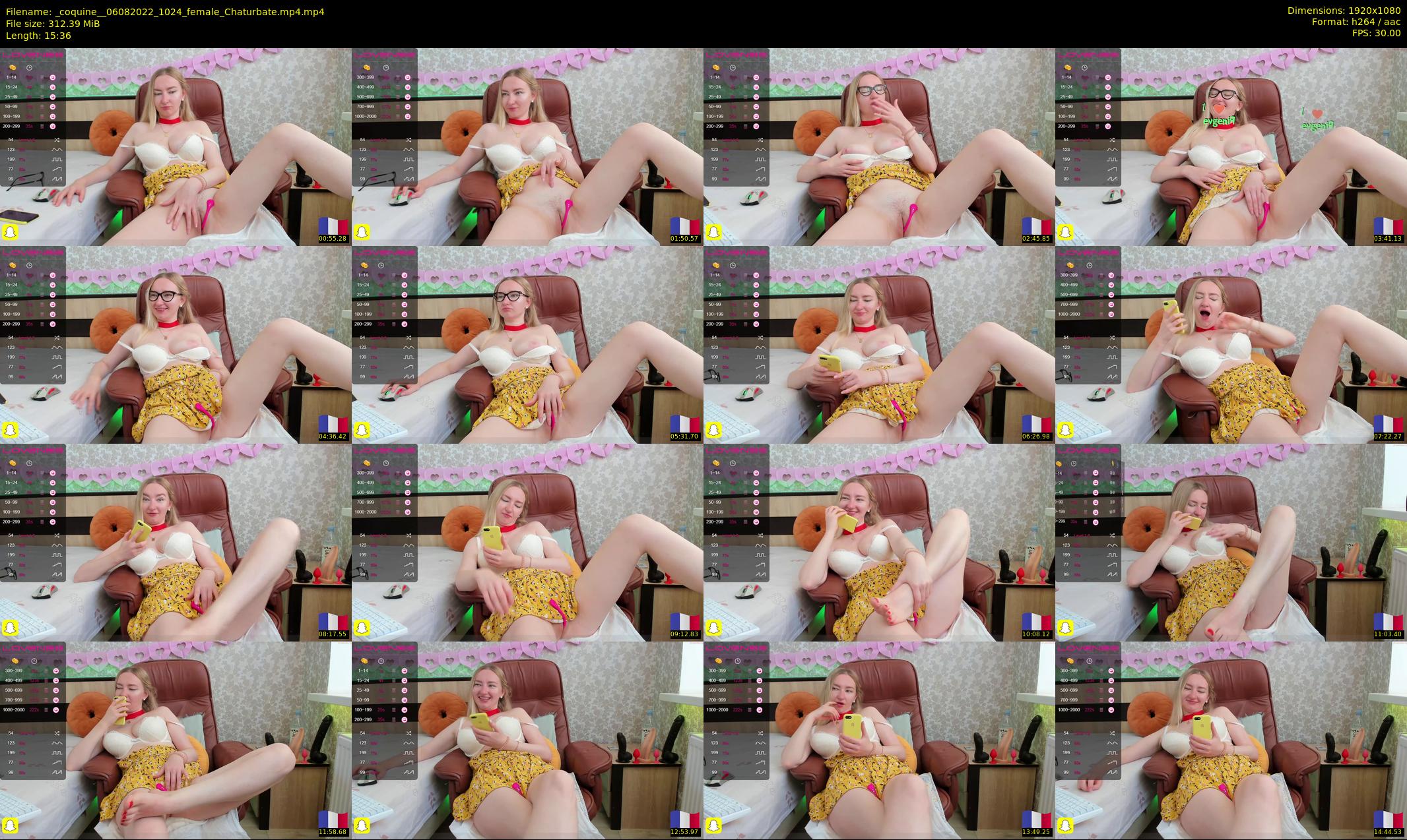 _coquine_ — 16 minute Chaturbate female cam show recording, 1080p, Aug 6, 2022