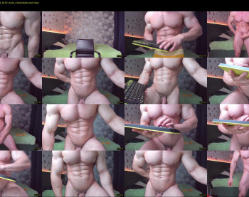 adam_muscle_ — 53 minute Chaturbate male cam show recording, 1080p, Aug 7, 2022