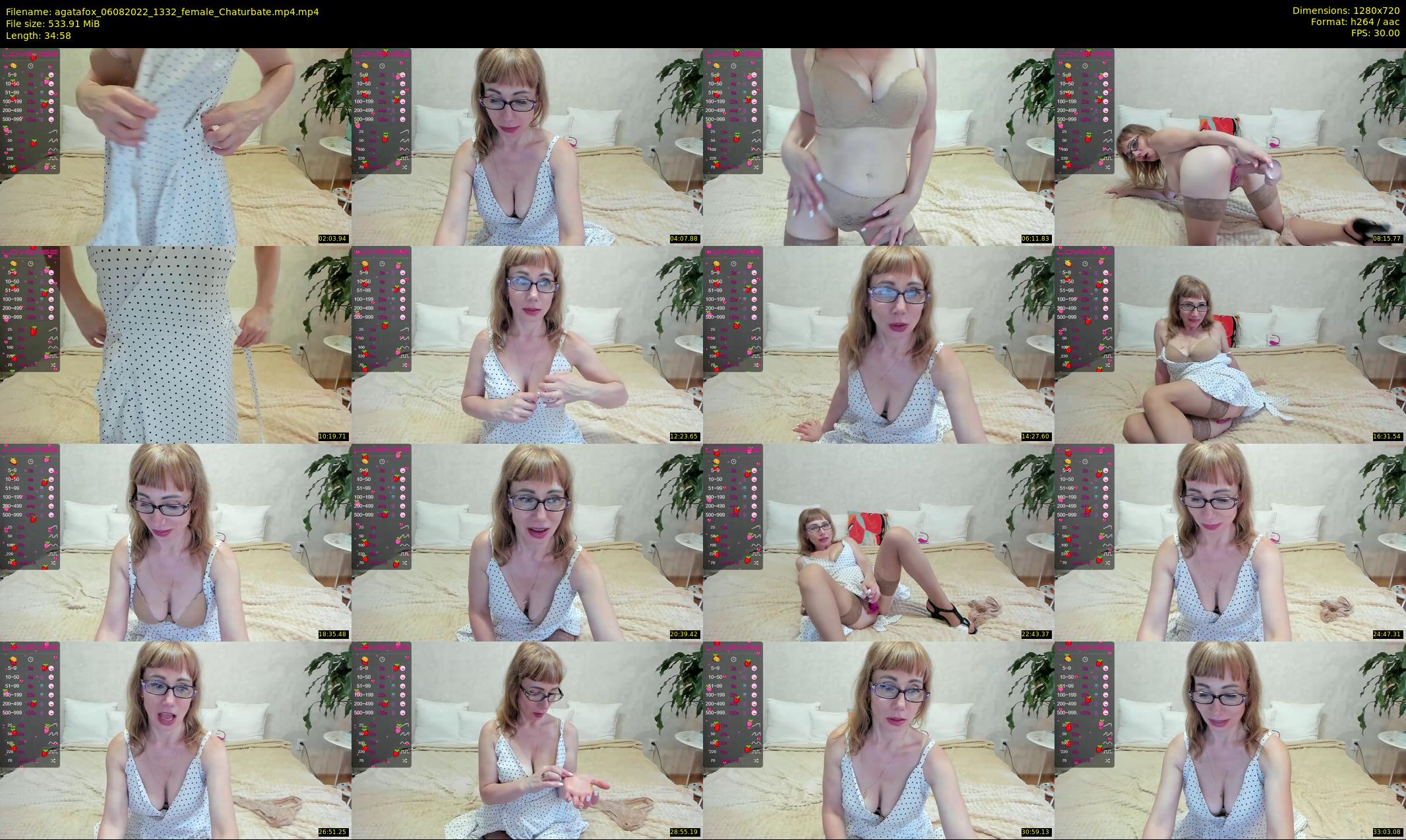 agatafox — 35 minute Chaturbate female cam show recording, 720p, Aug 6, 2022