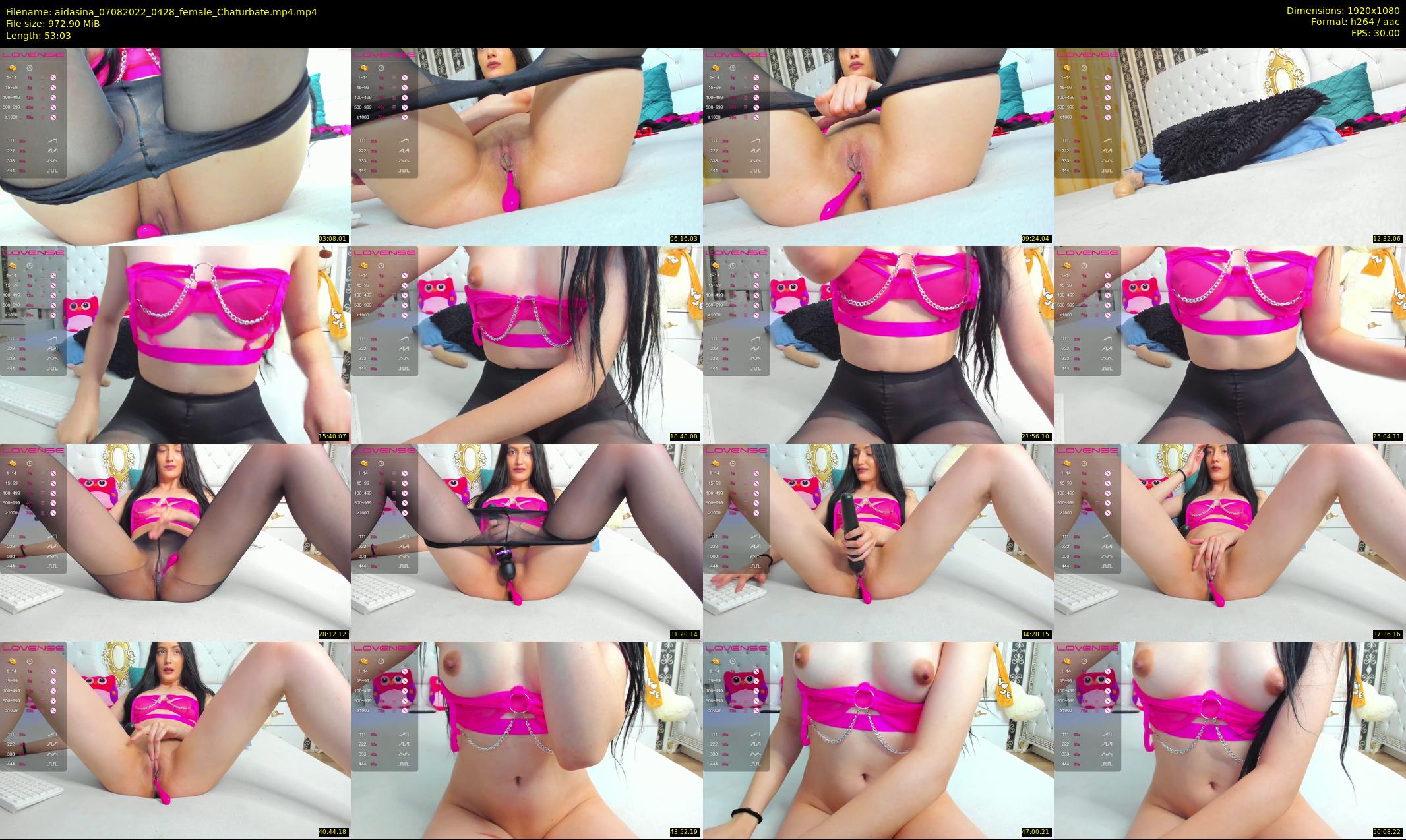 aidasina — 54 minute Chaturbate female cam show recording, 1080p, Aug 7, 2022