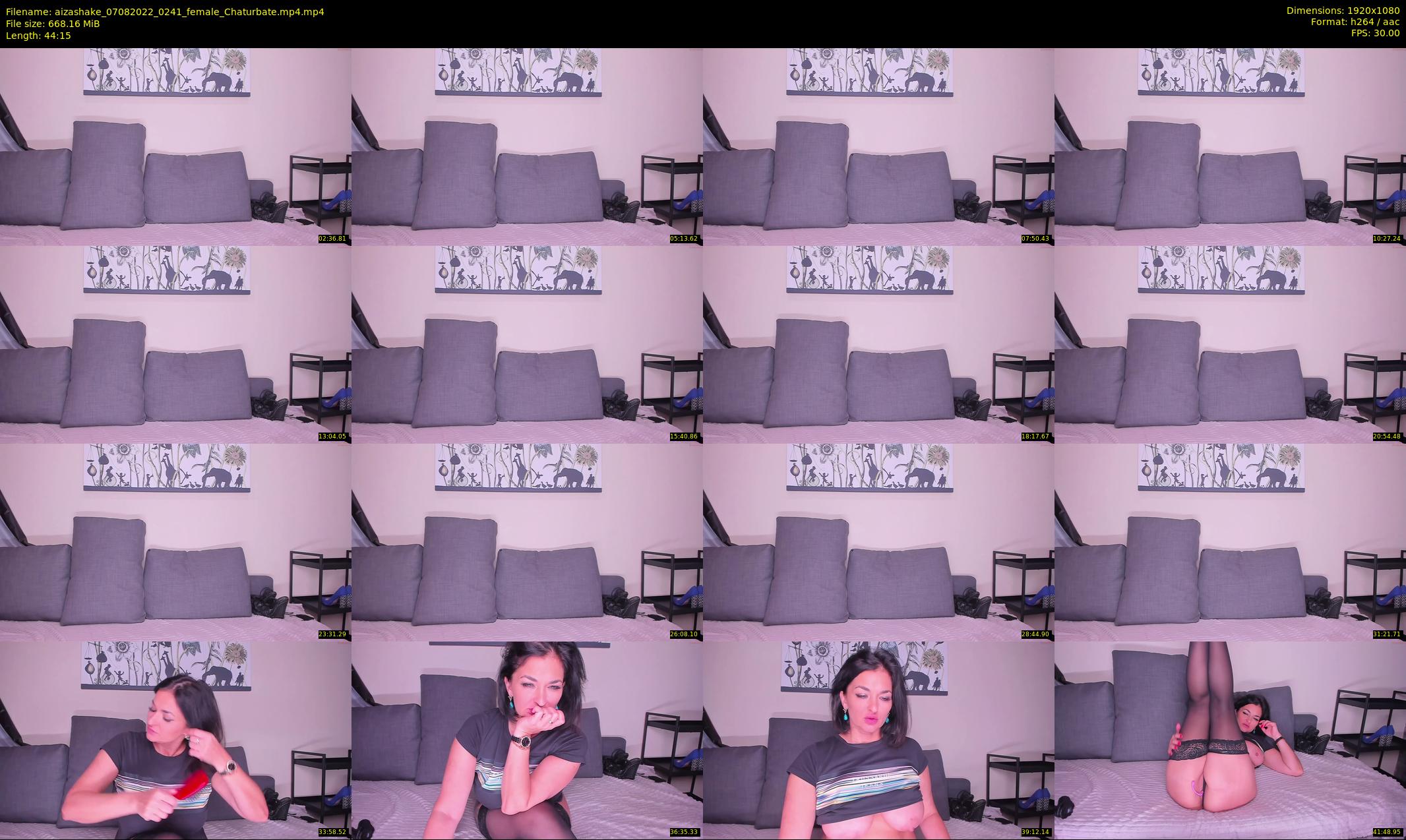 aizashake — 45 minute Chaturbate female cam show recording, 1080p, Aug 7, 2022